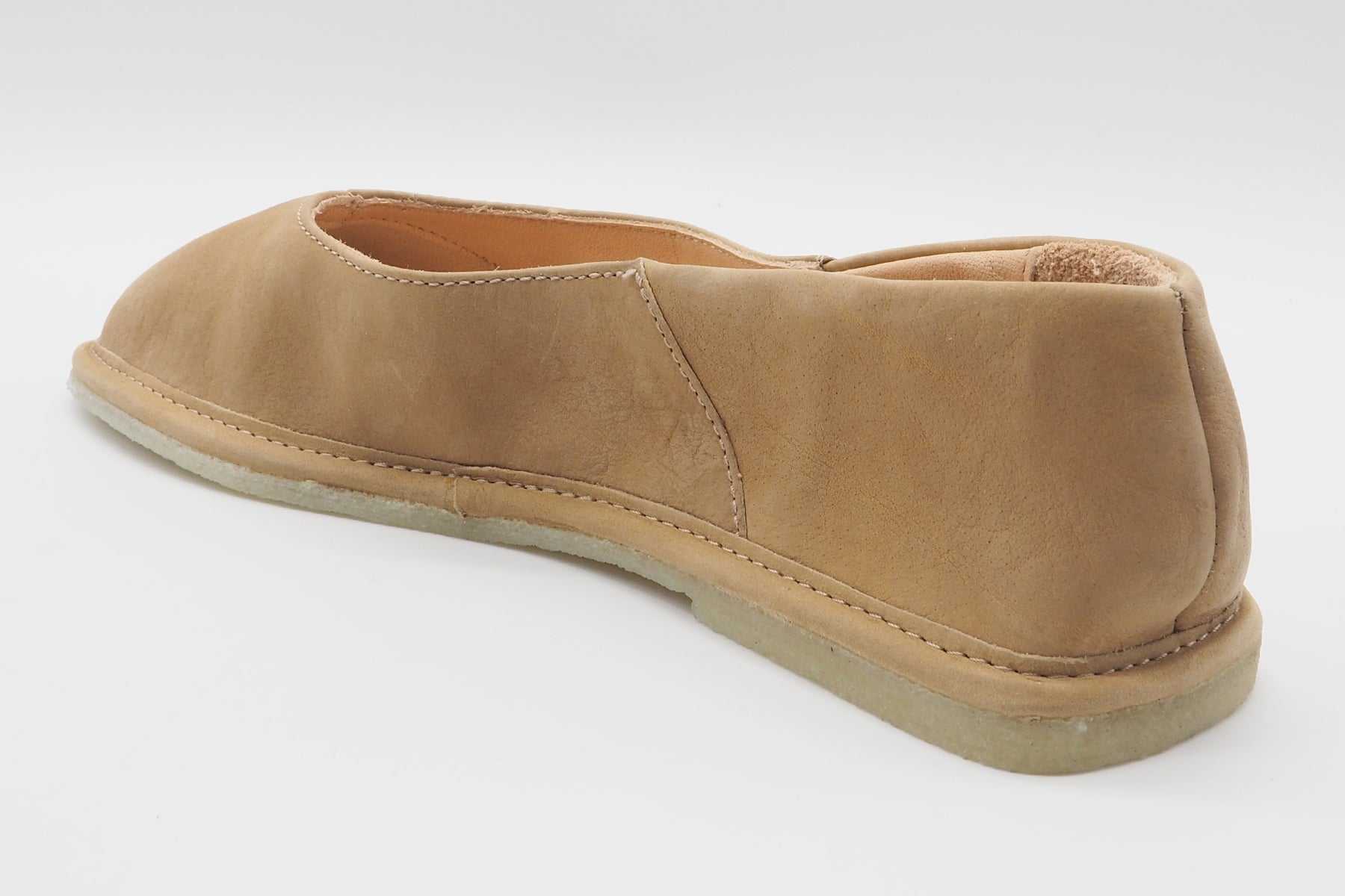 Weicher Bio-Damen Ballerina aus Nubukleder in Karamell mit softer Gummisohle Damen Ballerinas Werner
