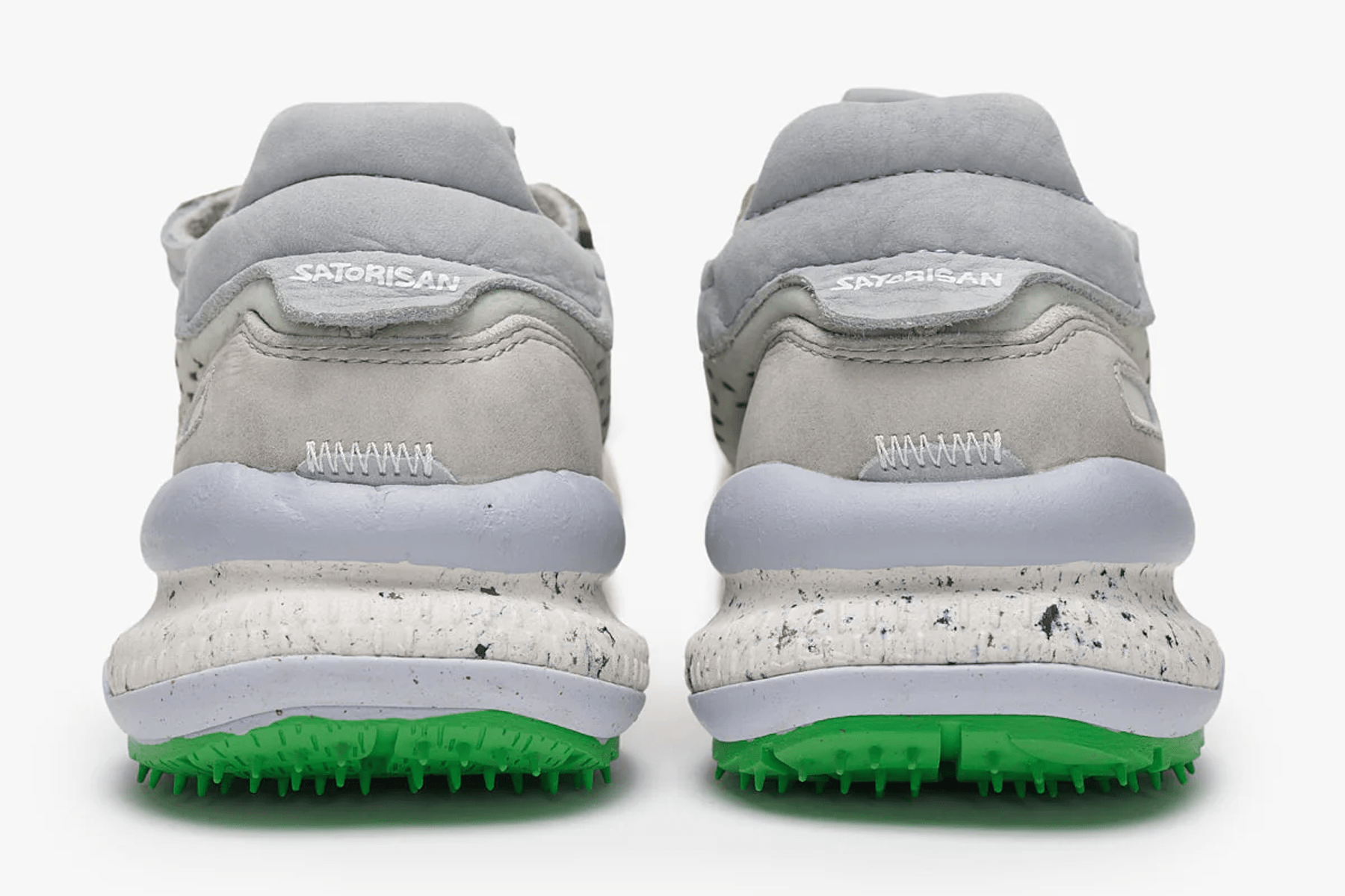 Coole Damen Sneaker aus Nubuk- & Veloursleder in Grün & Beige - Chacrona Damen Sneaker Satorisan