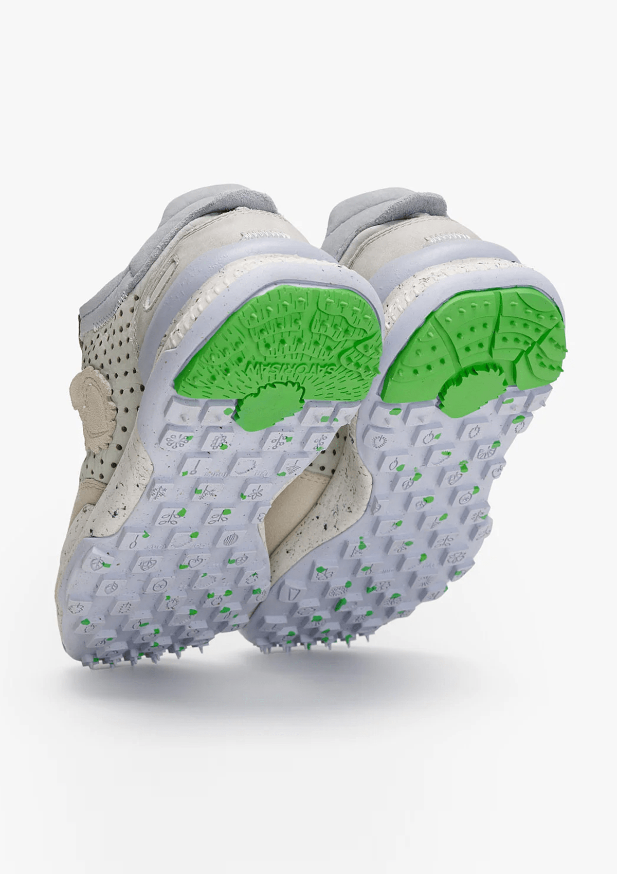 Coole Damen Sneaker aus Nubuk- & Veloursleder in Grün & Beige - Chacrona Damen Sneaker Satorisan