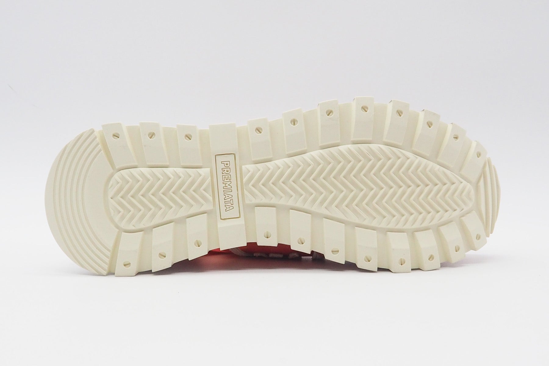 Cooler Damen Sneaker aus Veloursleder & Mesh in Rot - Johnlowd Damen Sneaker Premiata