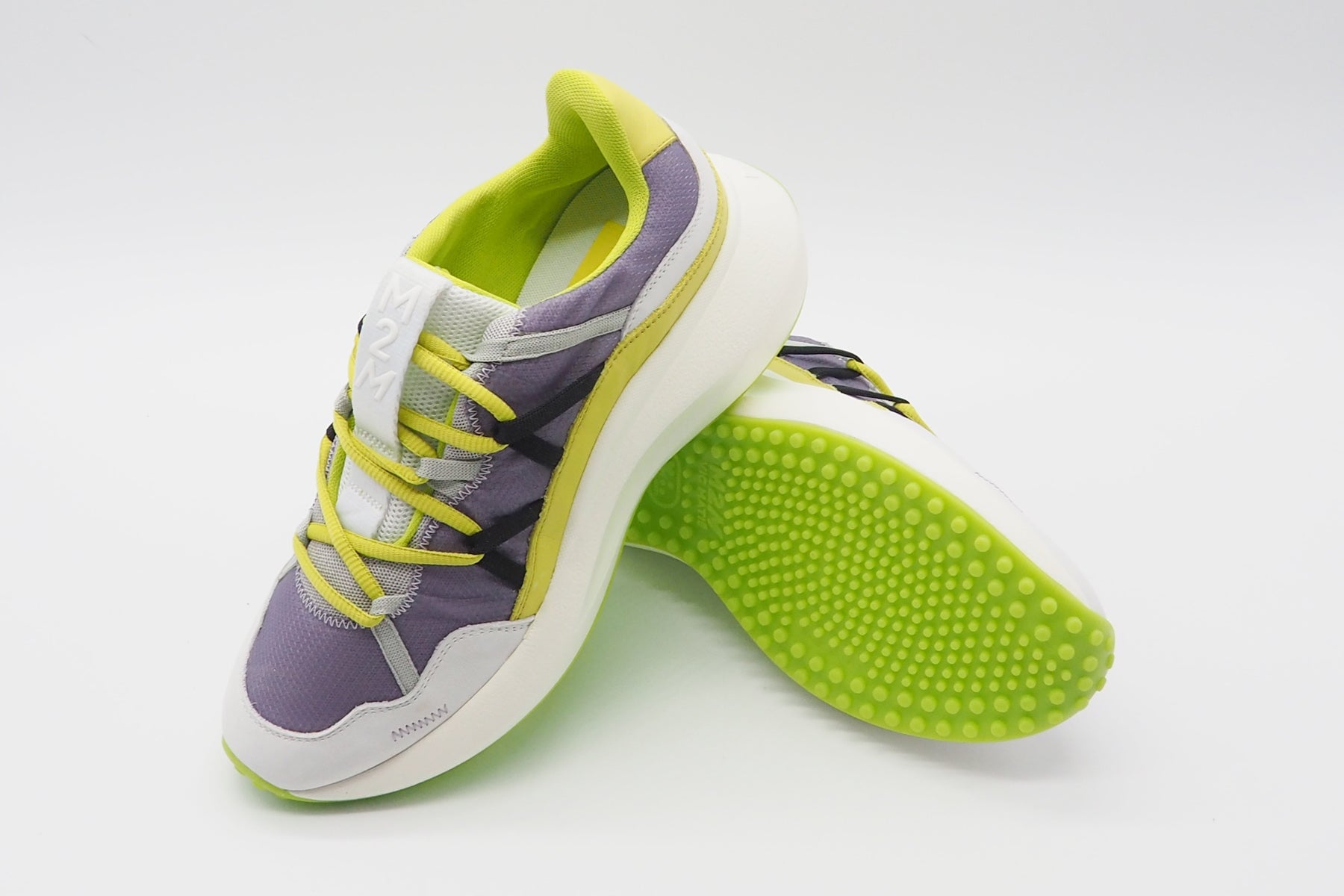 Cooler Damen Sneaker "M2m" aus Mesh in Weiß, Flieder & Limette Damen Sneaker Vic Matié