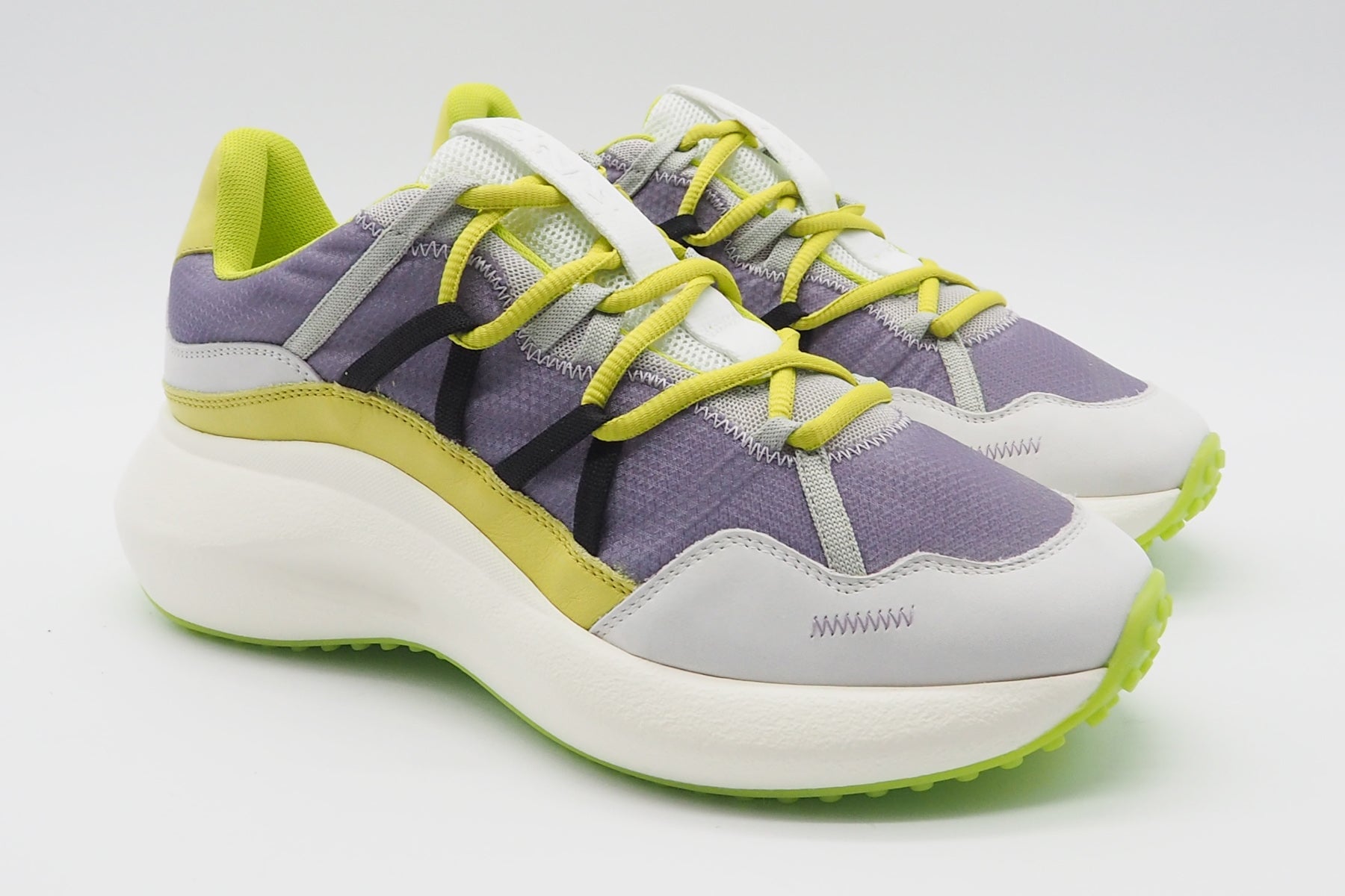 Cooler Damen Sneaker "M2m" aus Mesh in Weiß, Flieder & Limette Damen Sneaker Vic Matié