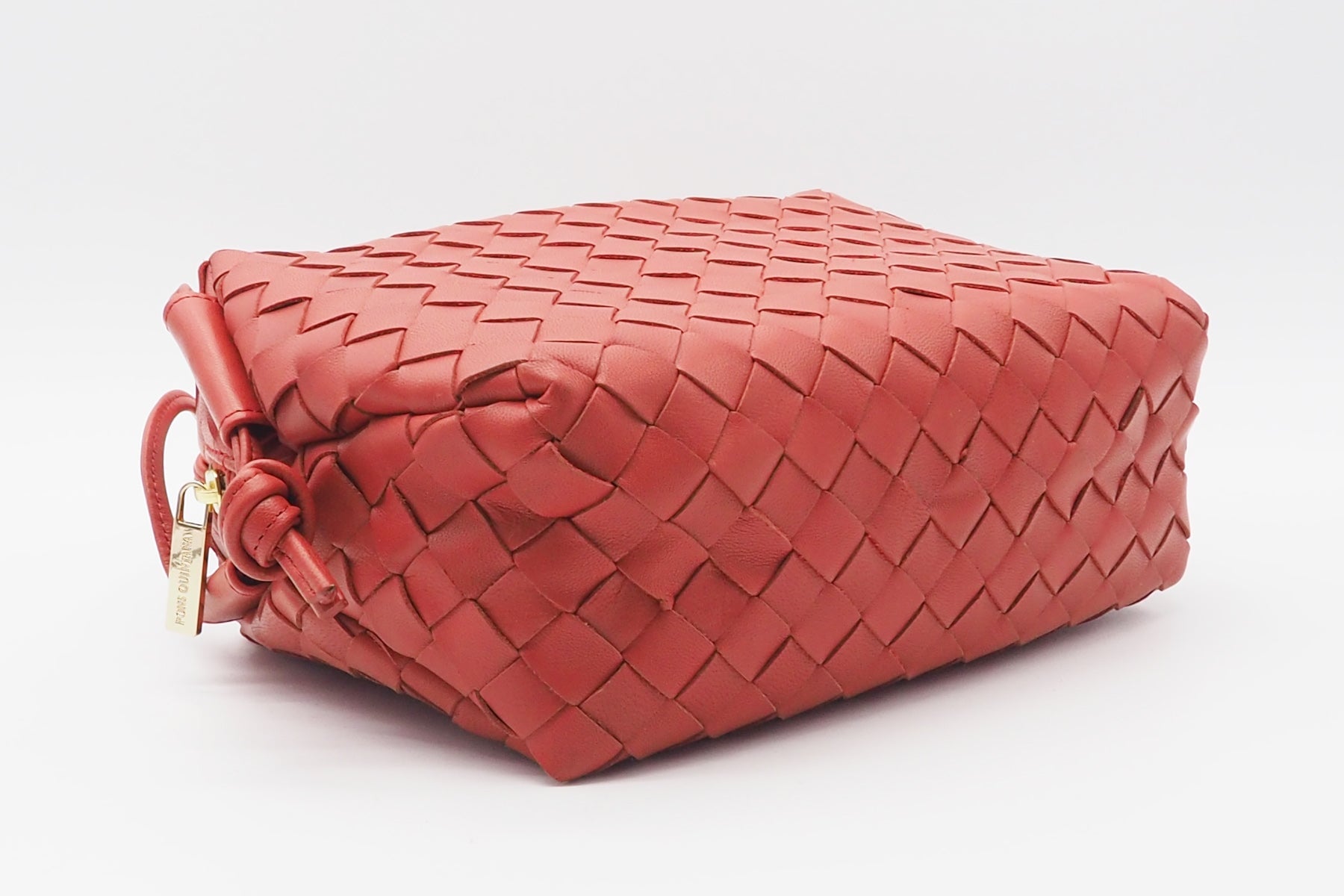 Crossbody Tasche aus geflochtenem Leder in Ziegel Taschen Crossbody & Schultertaschen Pons Quintana