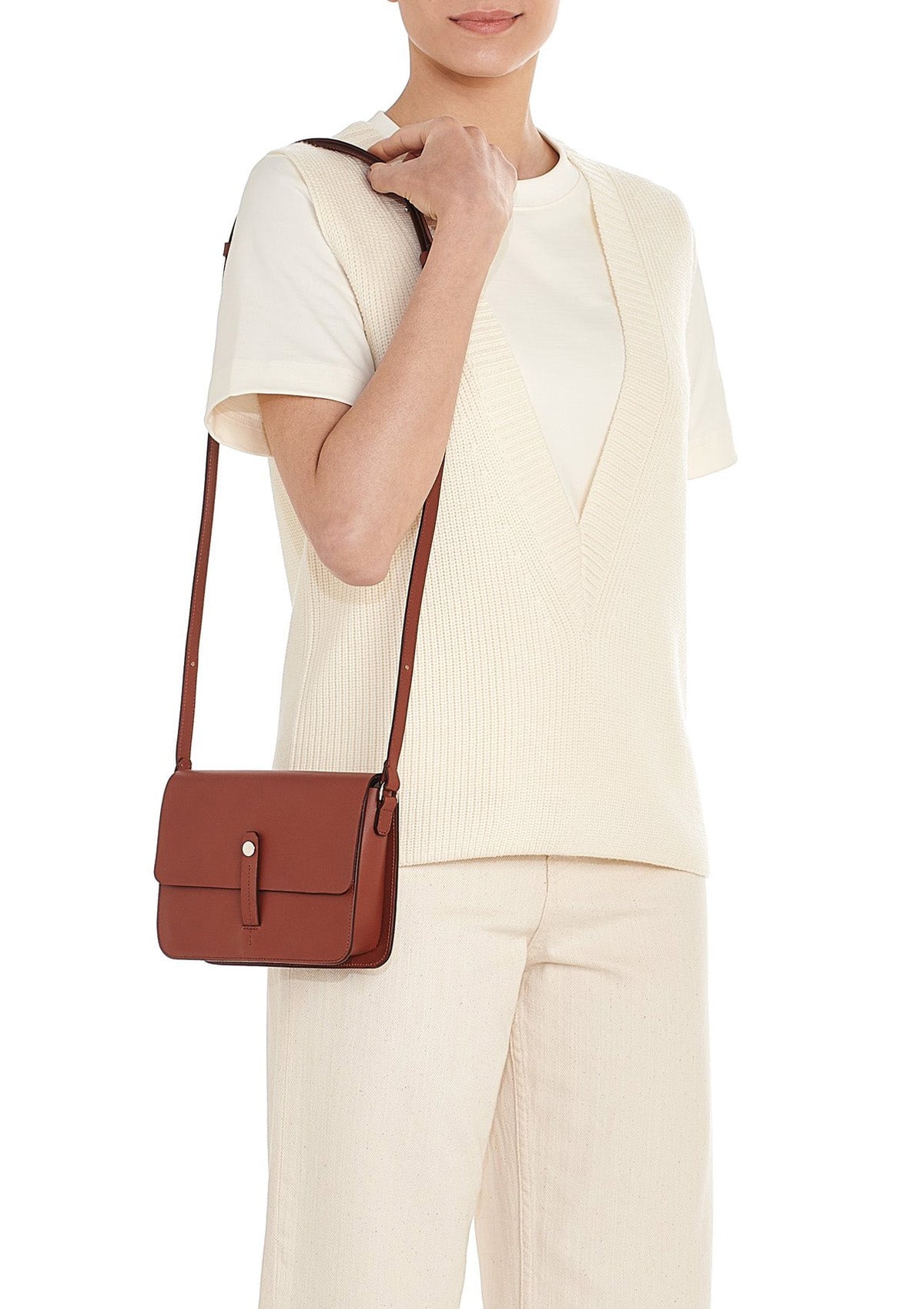 Crossbody-Tasche aus Leder in Braun - 324 Taschen Crossbody & Schultertaschen Il Bisonte