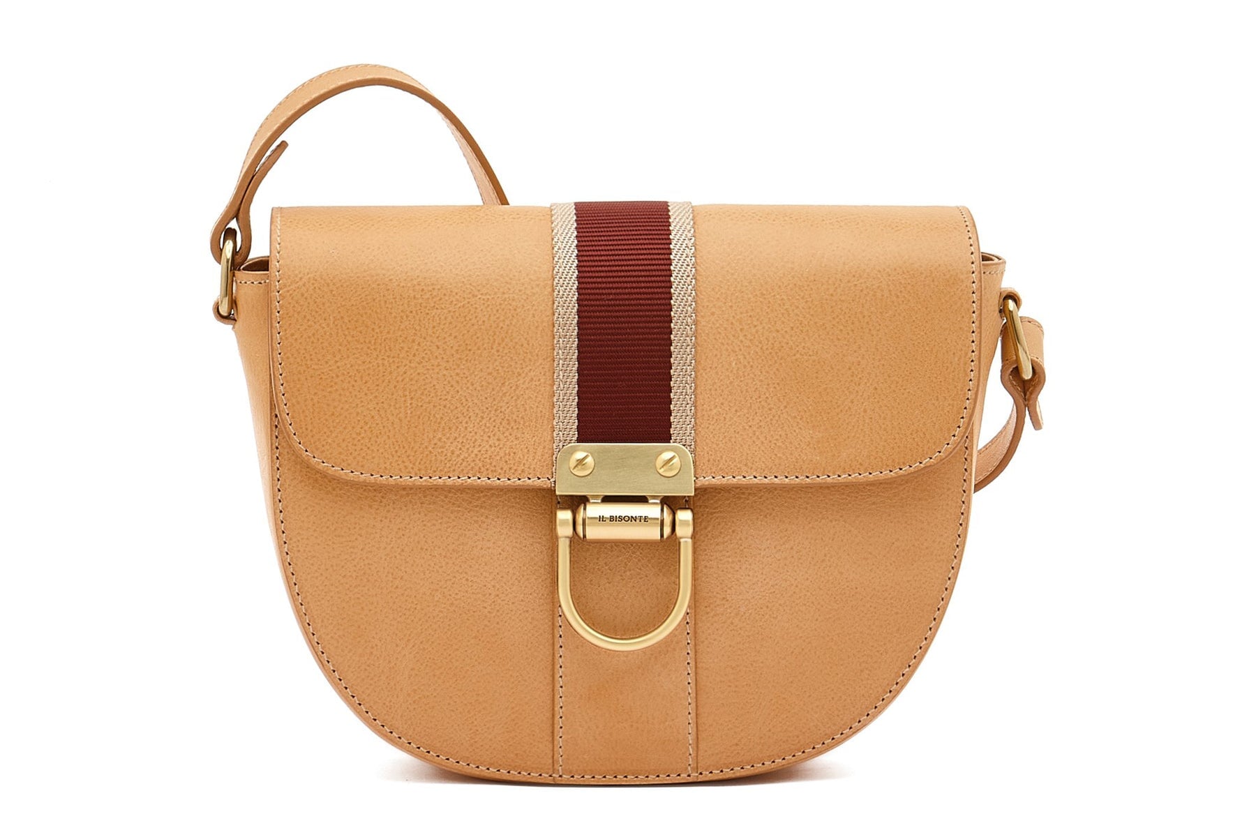 Crossbody-Tasche aus Leder in Hellbraun - 321 Taschen Crossbody & Schultertaschen Il Bisonte