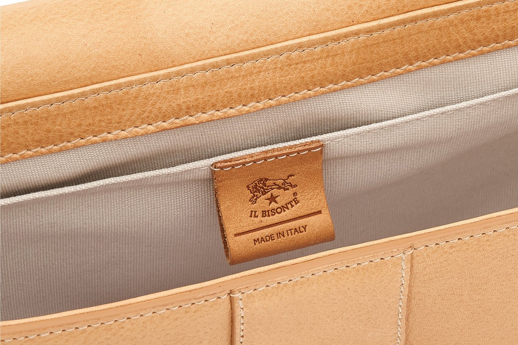 Crossbody-Tasche aus Leder in Hellbraun - 321 Taschen Crossbody & Schultertaschen Il Bisonte