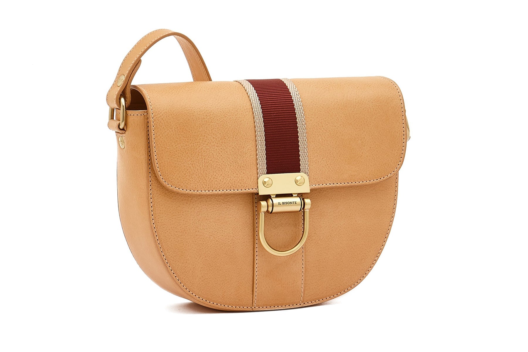 Crossbody-Tasche aus Leder in Hellbraun - 321 Taschen Crossbody & Schultertaschen Il Bisonte