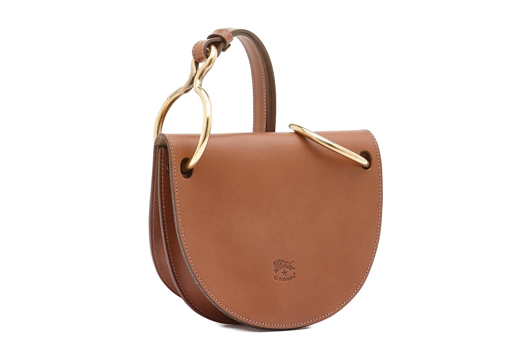 Crossbody-Tasche aus Leder in Mittelbraun - BCR192 Taschen Crossbody & Schultertaschen Il Bisonte