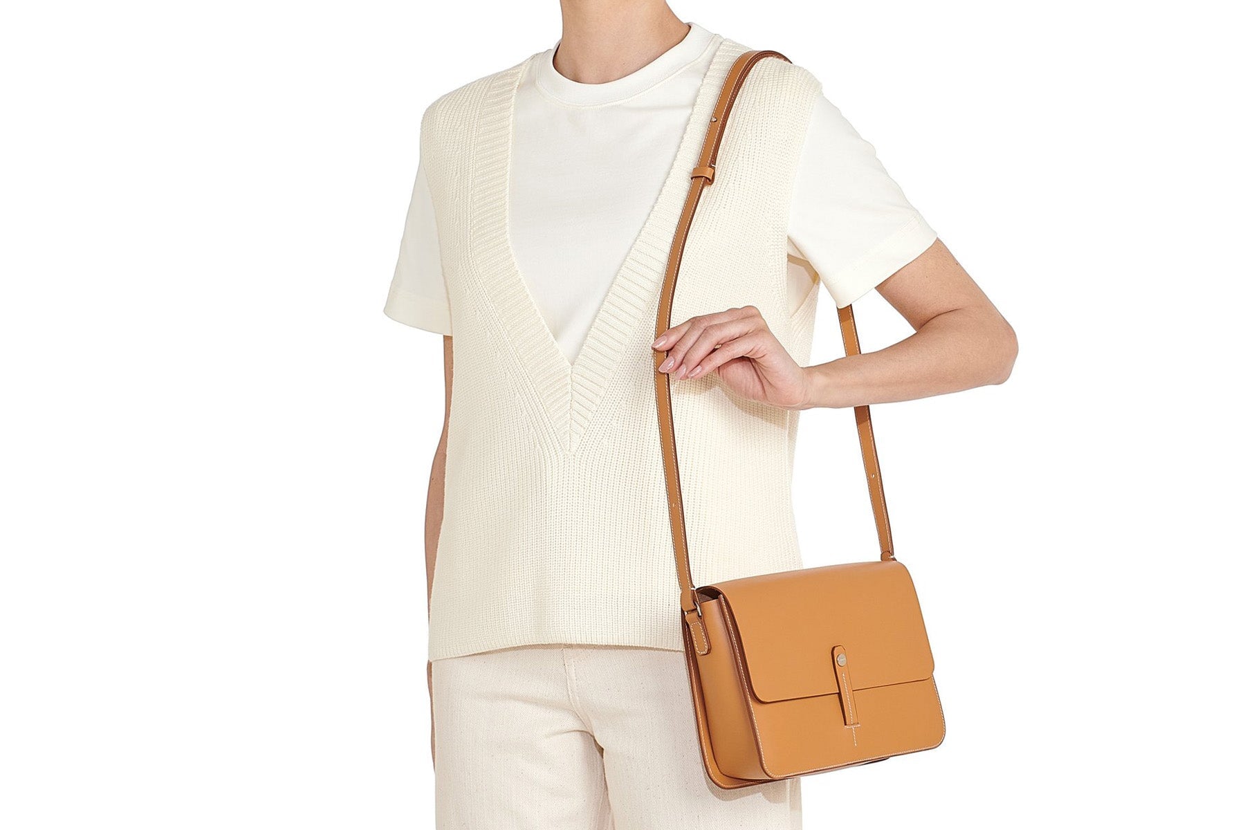 Crossbody-Tasche aus Leder in Natur - BCR323 Taschen Crossbody & Schultertaschen Il Bisonte