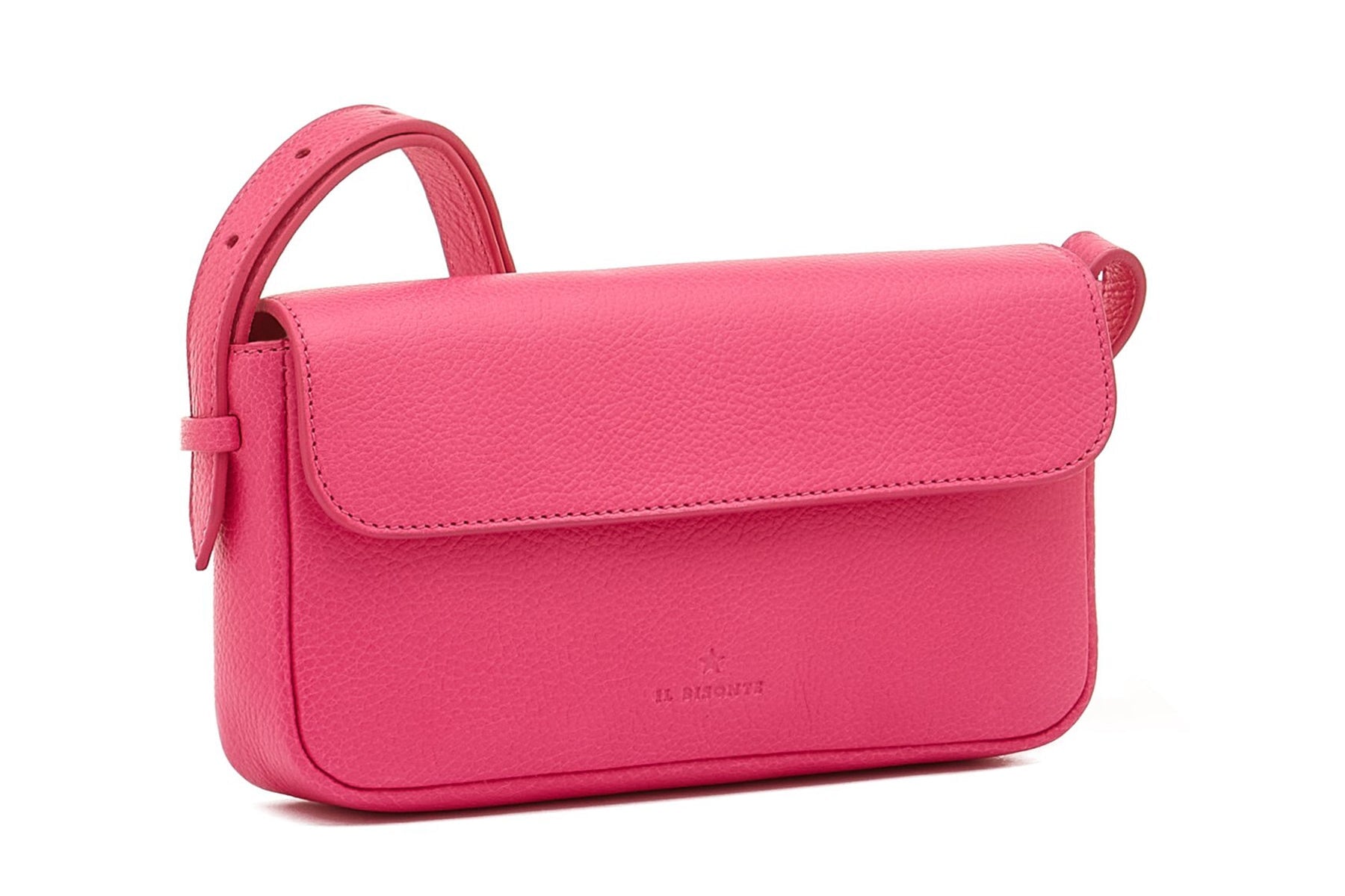Crossbody-Tasche aus Leder in Pink - BCR342 Taschen Crossbody & Schultertaschen Il Bisonte