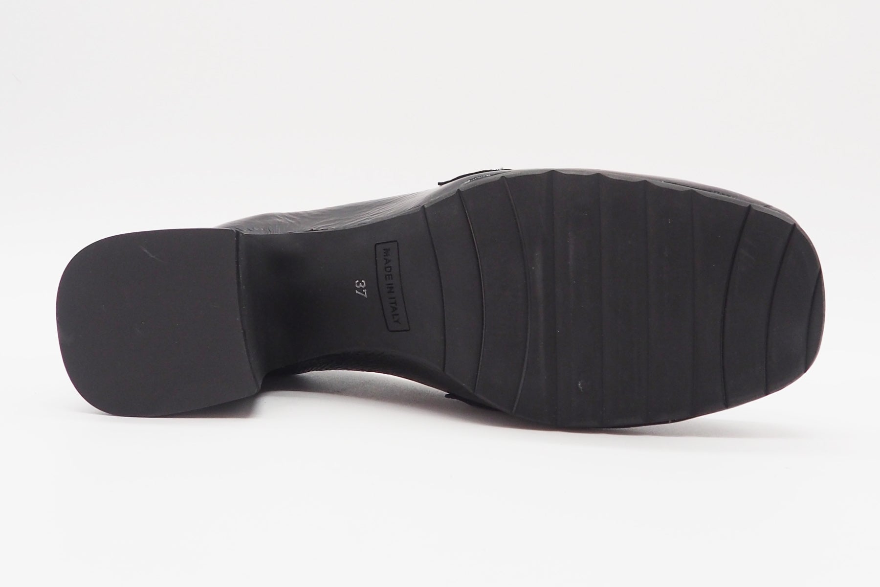 Damen Absatz-Loafer aus Lackleder in Schwarz mit Trense - Absatz 6cm Damen Loafers & Schnürer Mara Bini