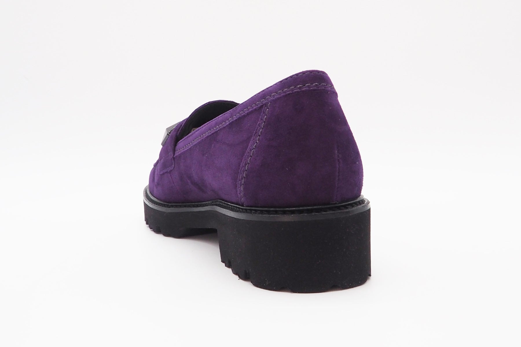 Damen Absatz-Loafer aus Veloursleder in Lila - Absatz 3cm Damen Loafers & Schnürer Gabor
