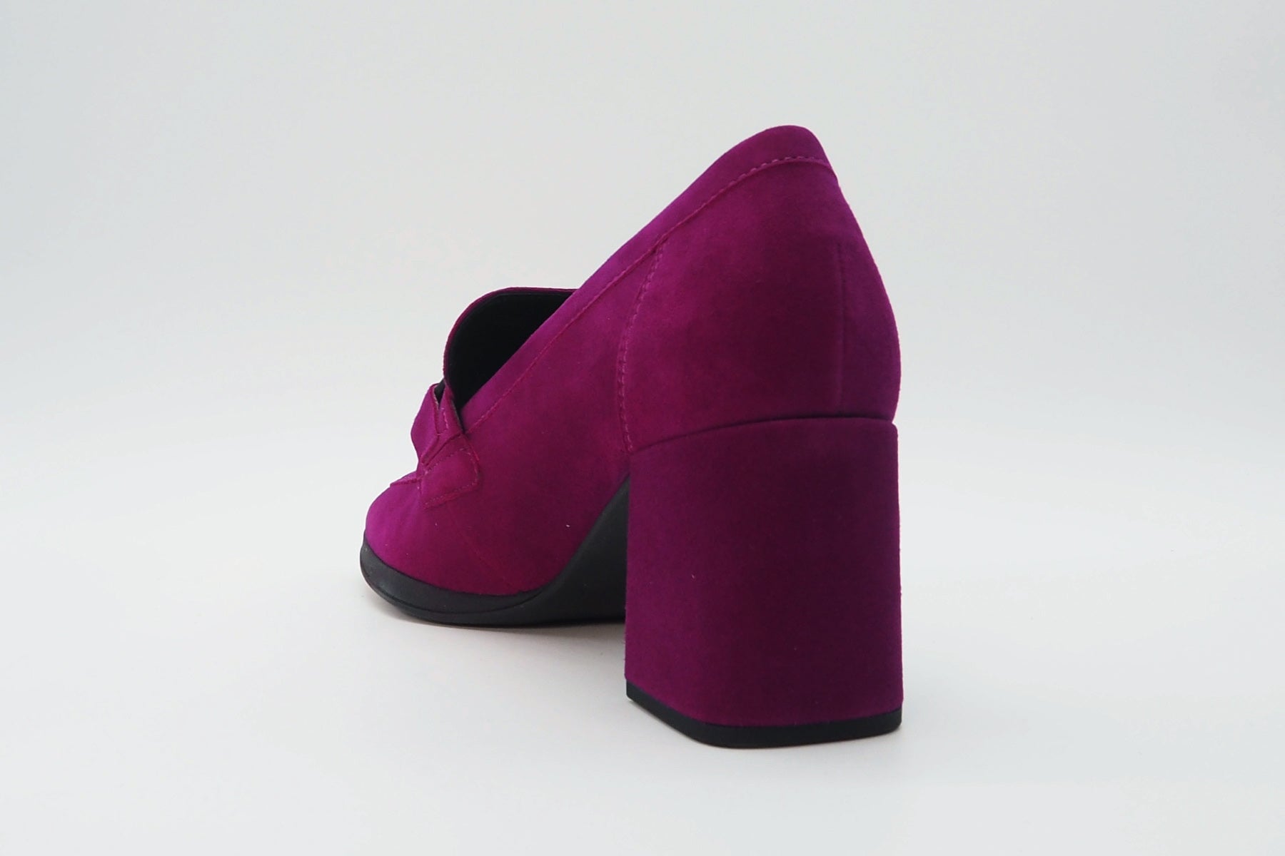 Damen Absatz-Loafer aus Veloursleder in Purple mit Spange - Absatz 6cm Damen Loafers & Schnürer Gabor