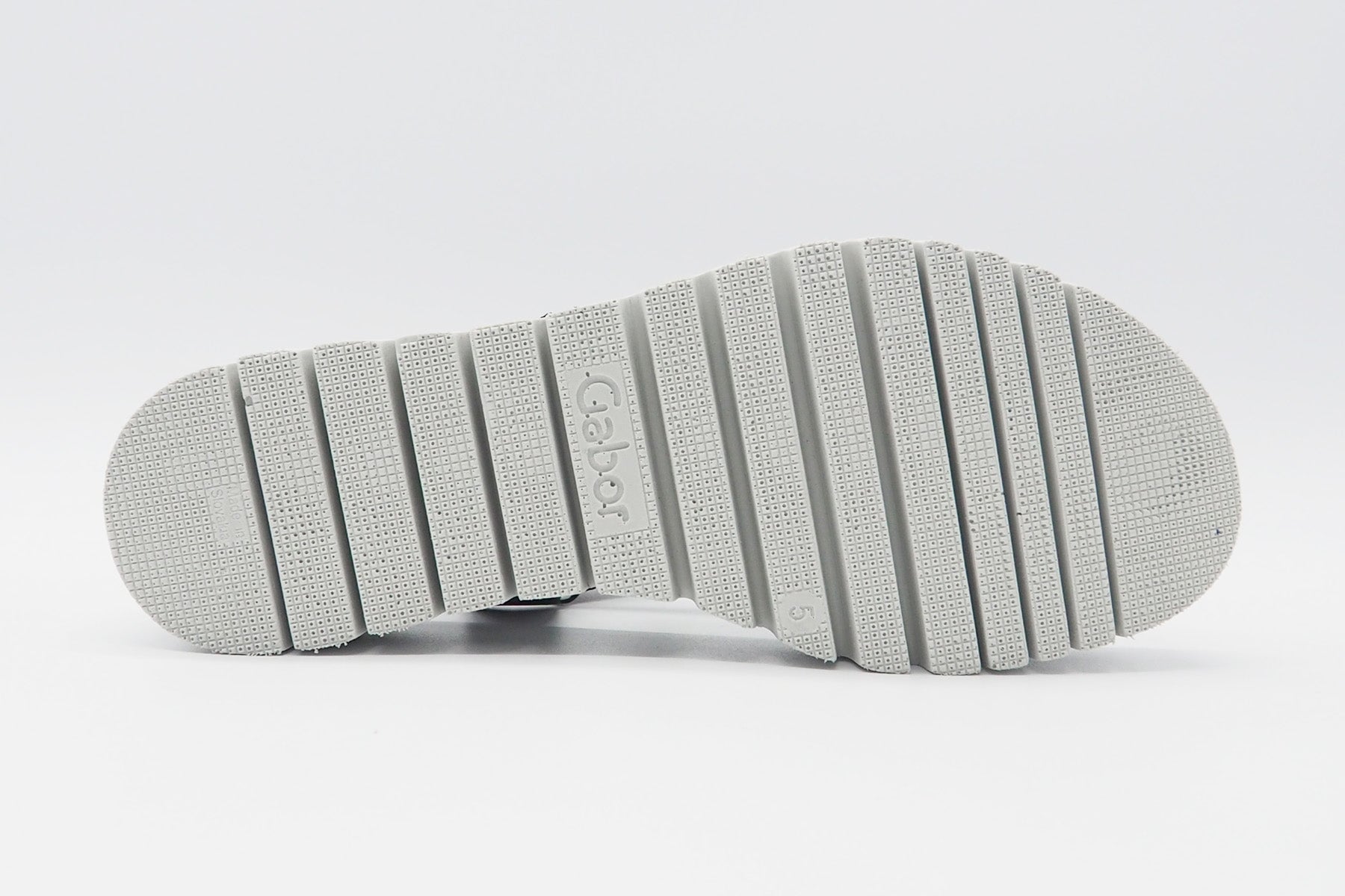 Damen Absatz-Sandale aus Glattleder in Schwarz - Absatz 5cm Damen Sandalen Gabor