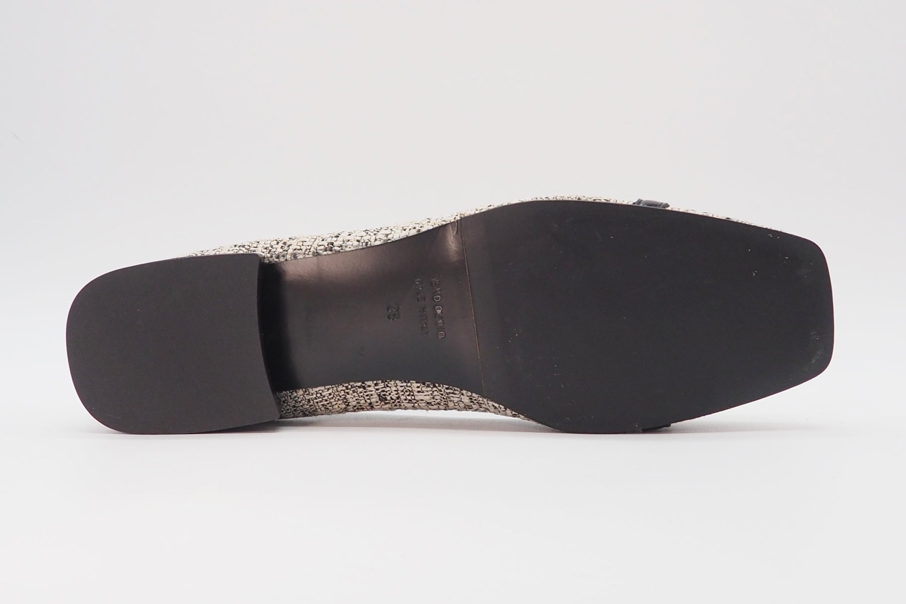 Damen Ballerina aus Buklet in Schwarz & Weiß - Absatz 2cm Damen Ballerinas Chantal