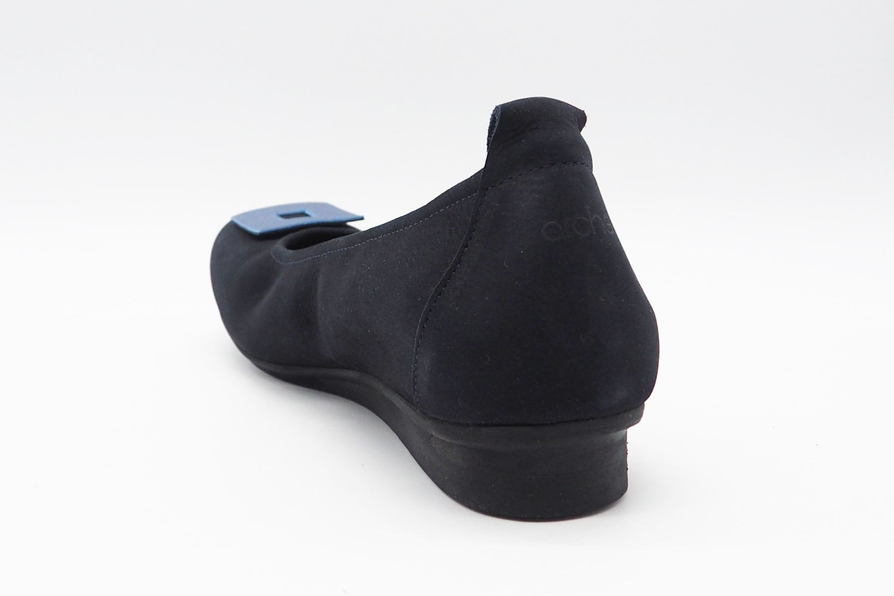 Damen Ballerina aus Nubukleder in Dunkelblau - Absatz 2cm - Nikara Damen Ballerinas Arche
