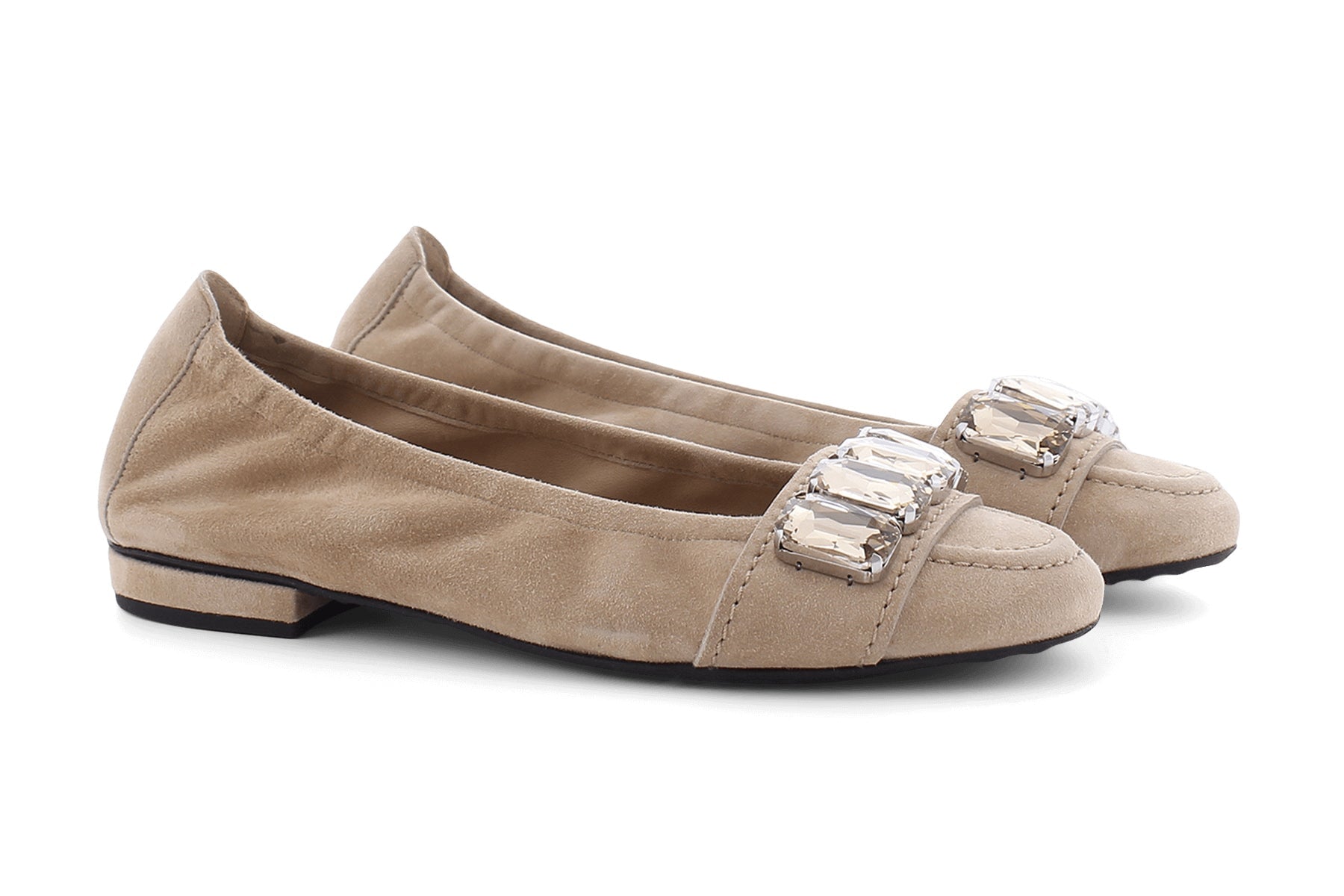 Damen Ballerinas aus Veloursleder in Mohair - Malu Damen Ballerinas Kennel & Schmenger