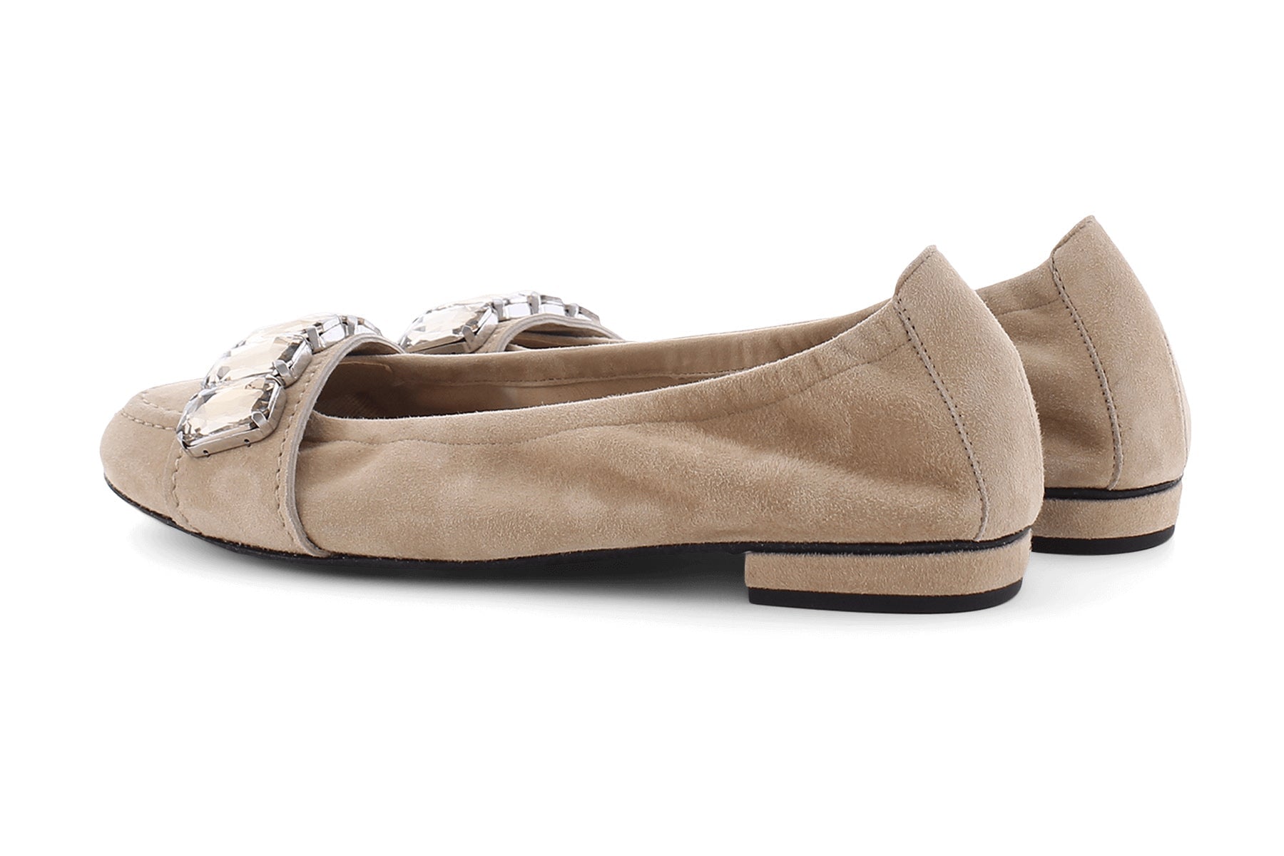 Damen Ballerinas aus Veloursleder in Mohair - Malu Damen Ballerinas Kennel & Schmenger