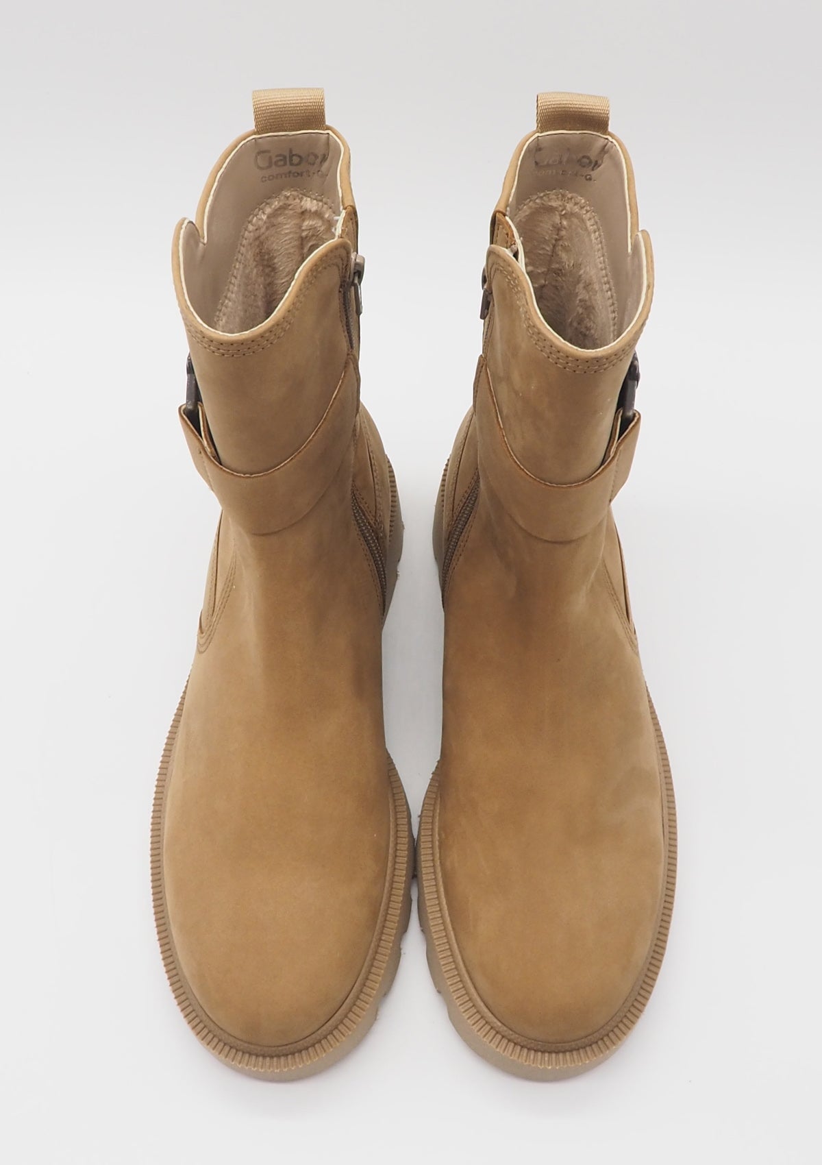 Damen Boot aus Nubukleder in Camel - Absatz 5cm Damen Boots & Booties Gabor