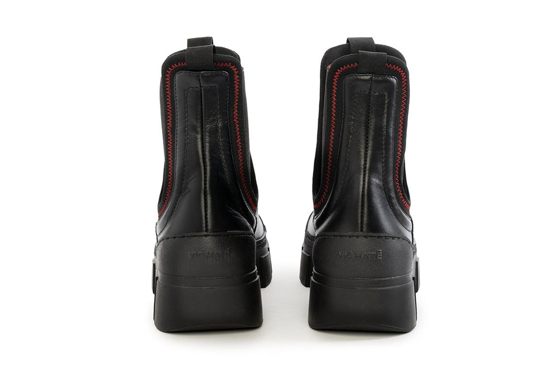 Damen Boots aus Glattleder in Schwarz - Absatz 4cm Damen Boots & Booties Vic Matié