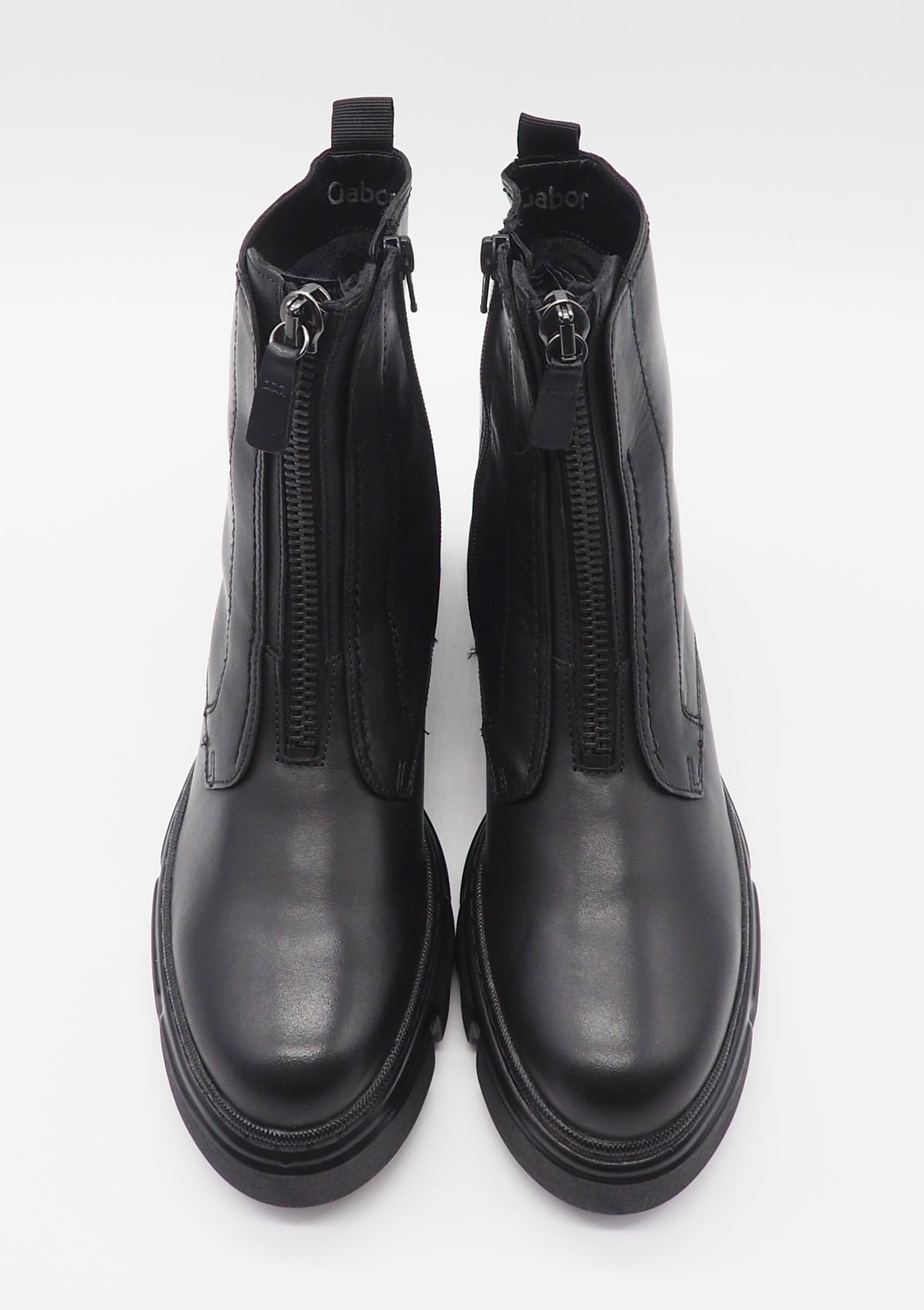 Damen Boots aus Leder in Schwarz - Absatz 2cm Damen Boots & Booties Gabor