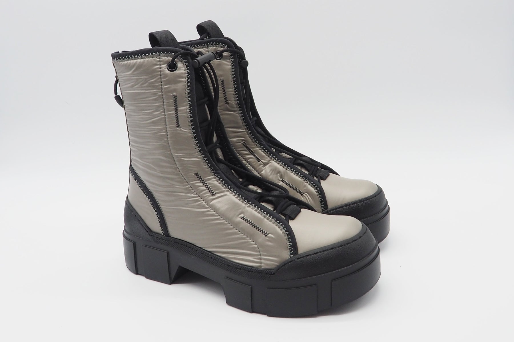 Damen Boots aus Nylon in Grau - Absatz 4cm Damen Boots & Booties Vic Matié
