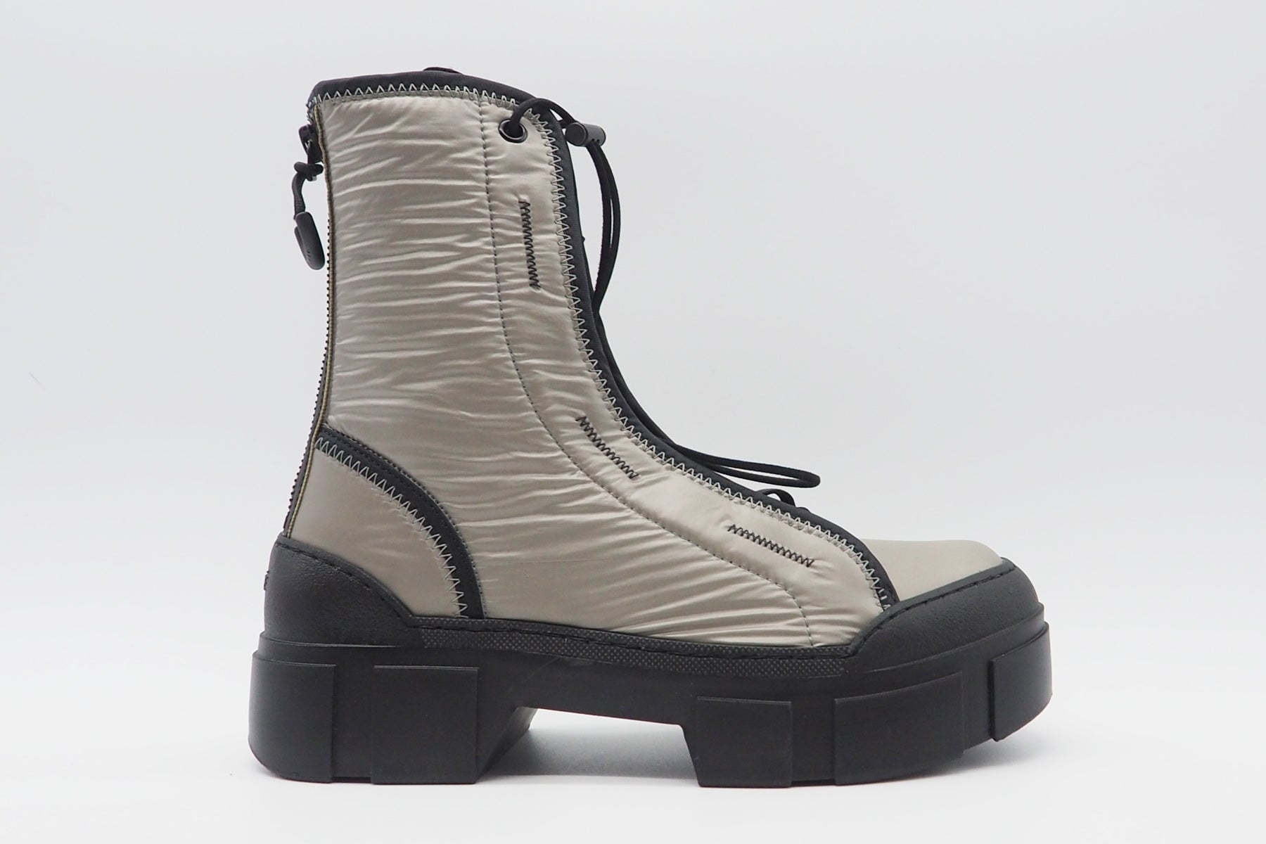 Damen Boots aus Nylon in Grau - Absatz 4cm Damen Boots & Booties Vic Matié