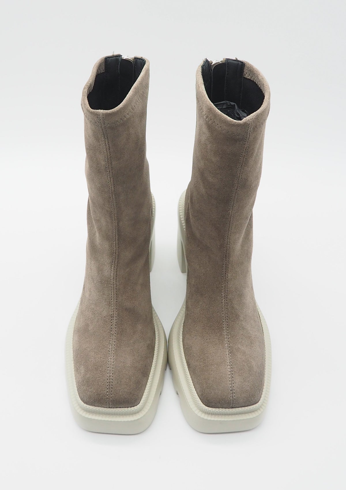 Damen Boots aus Veloursleder in Grau - Absatz 9cm Damen Boots & Booties Vic Matié