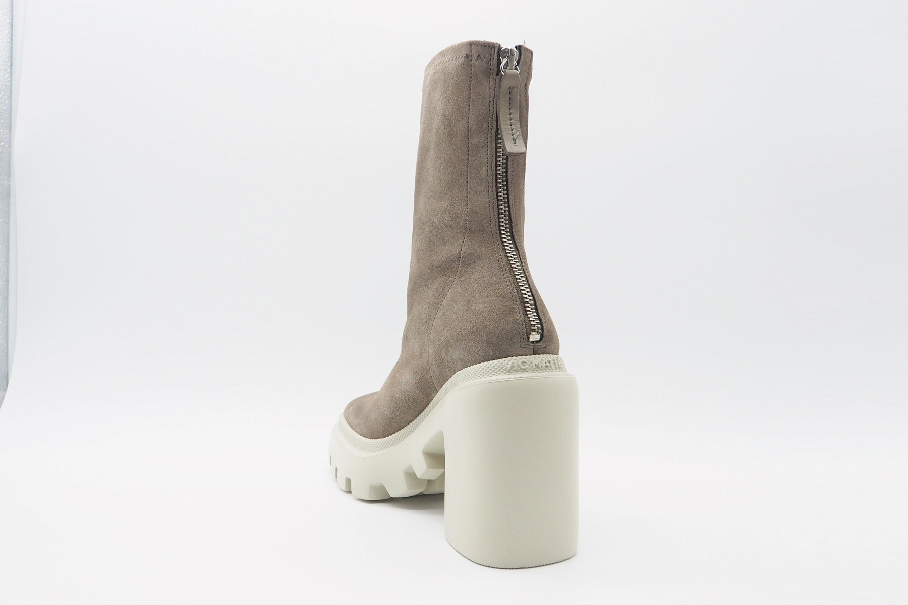 Damen Boots aus Veloursleder in Grau - Absatz 9cm Damen Boots & Booties Vic Matié