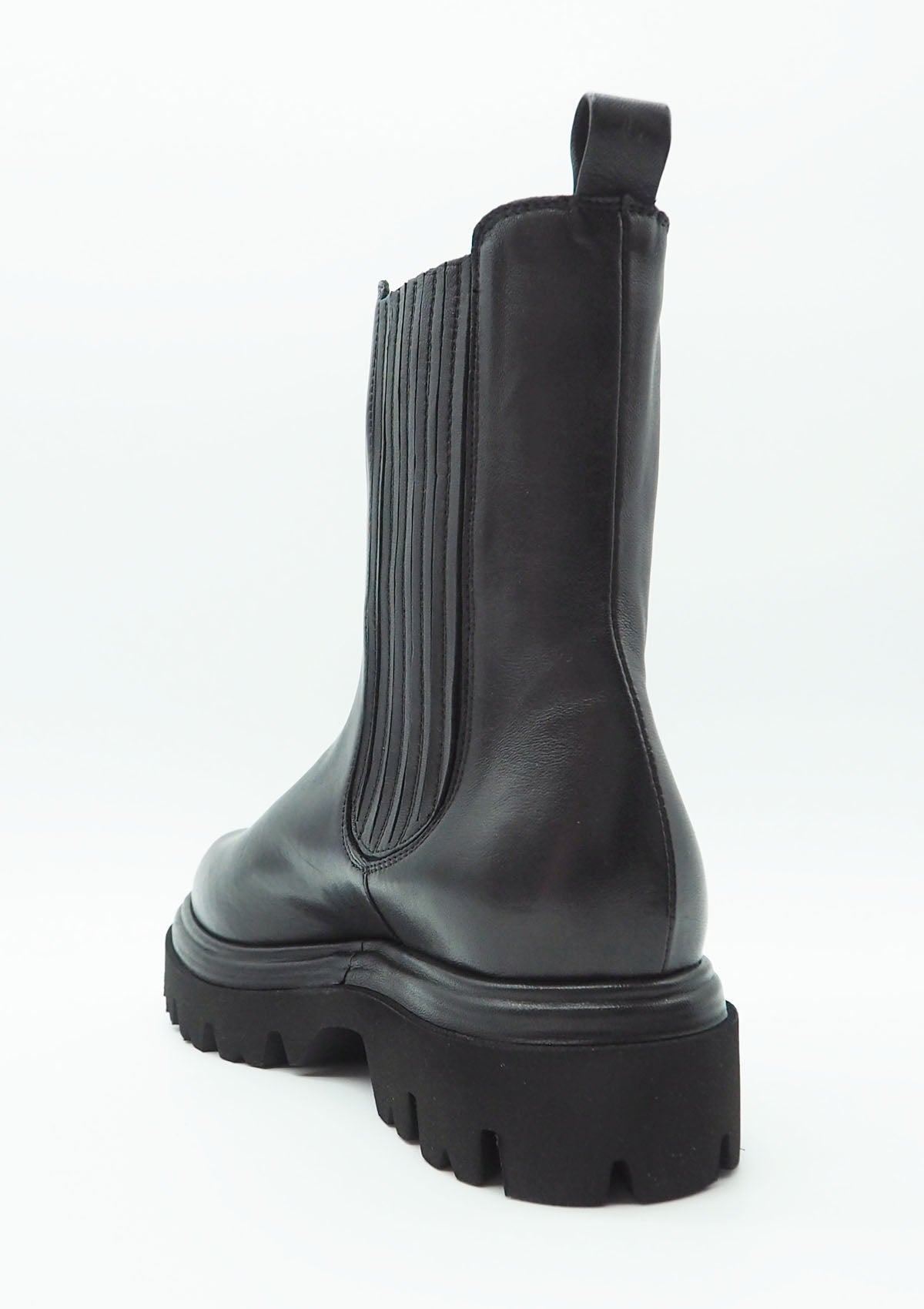 Damen Chelsea-Boot aus Glattleder in Schwarz - Absatz 3cm Damen Boots & Booties Fruit