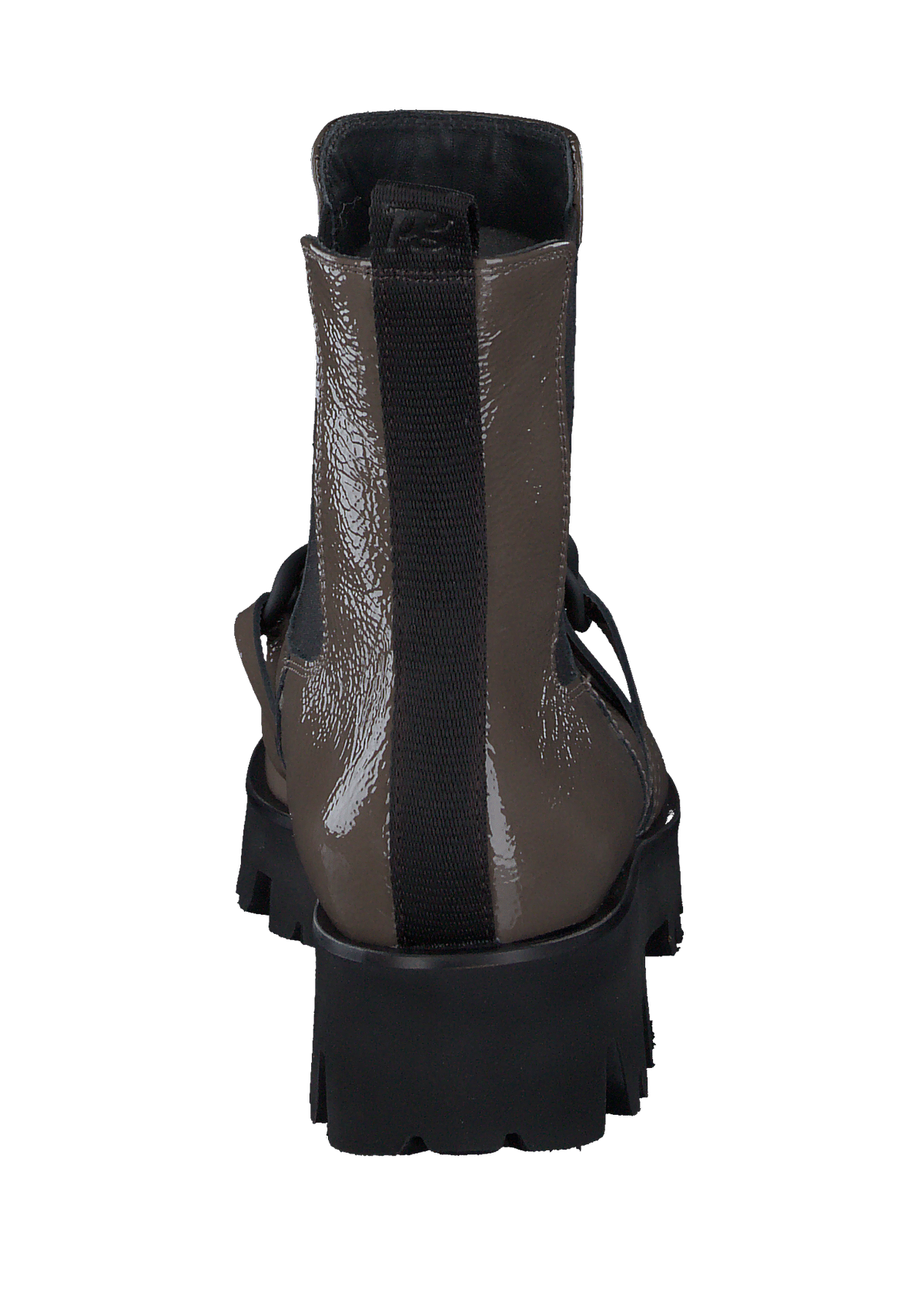 Damen Chelsea-Boot aus Lackleder in Fango - Absatz 2cm Damen Boots & Booties Paul Green