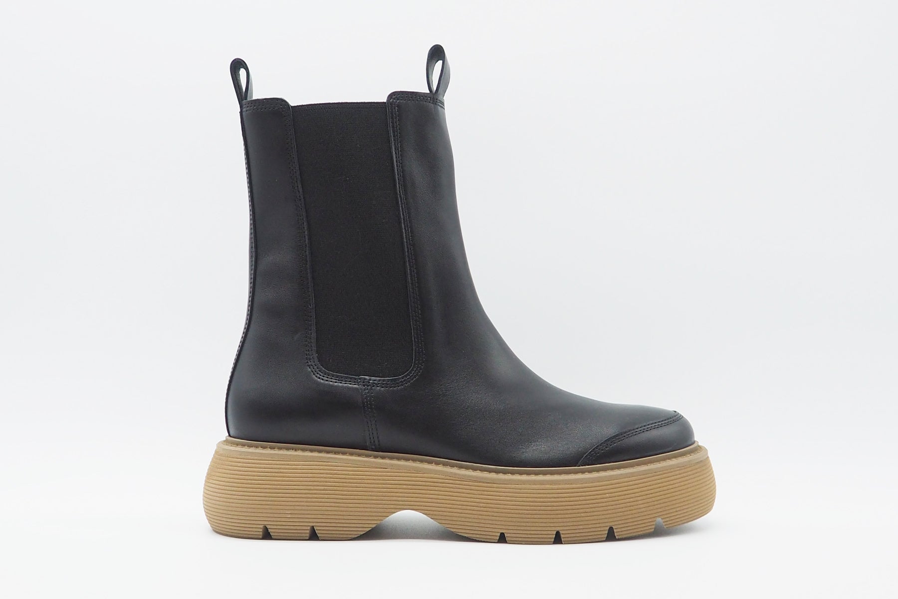 Damen Chelsea-Boot aus Leder in Schwarz - Absatz 4cm Damen Boots & Booties Kennel & Schmenger