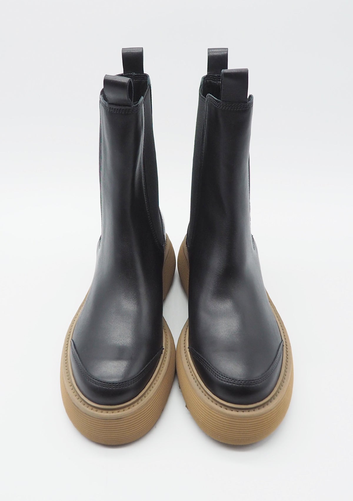 Damen Chelsea-Boot aus Leder in Schwarz - Absatz 4cm Damen Boots & Booties Kennel & Schmenger