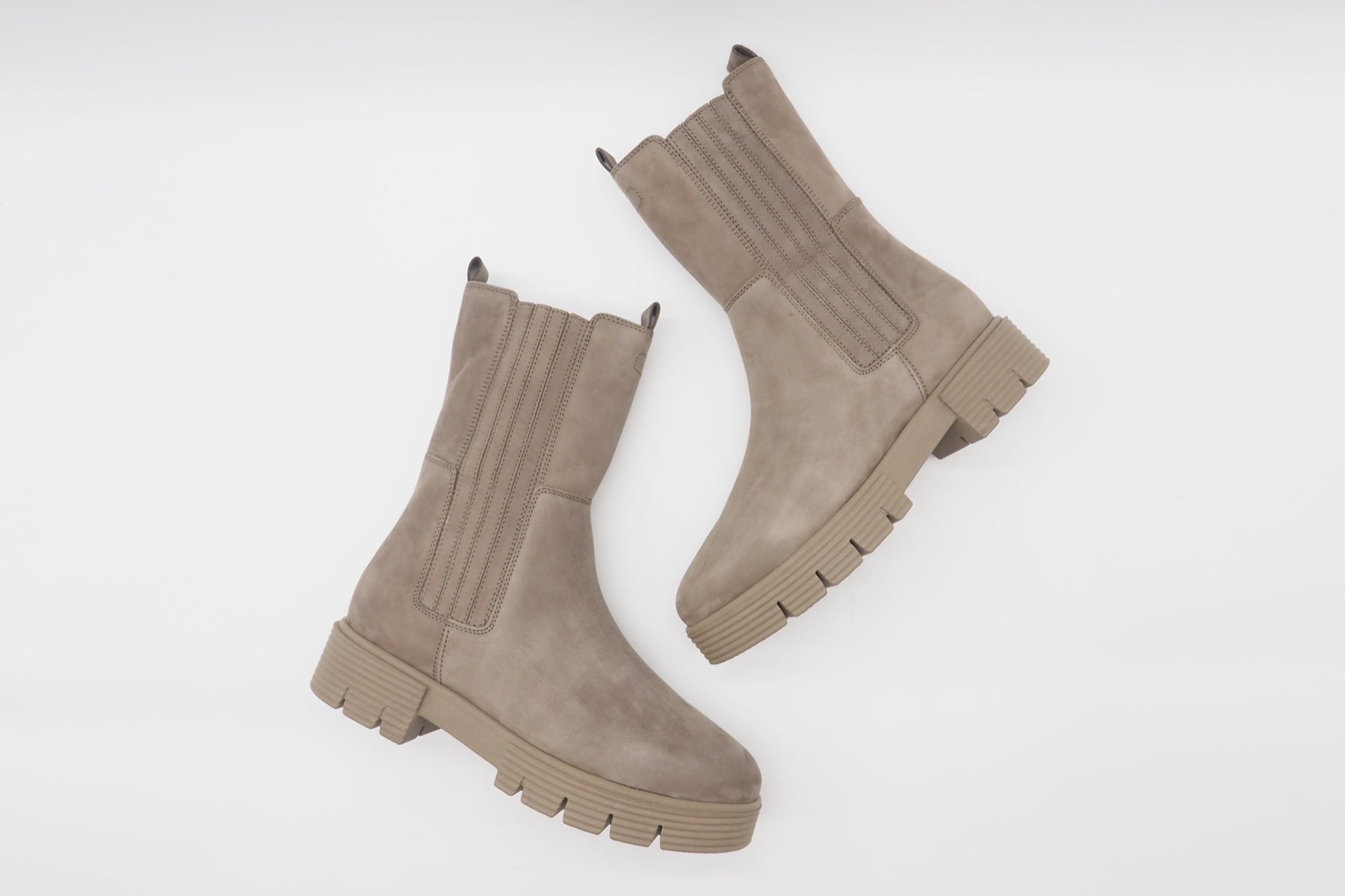 Damen Chelsea-Boot aus Nubukleder in Fango - Absatz 4cm Damen Boots & Booties Gabor