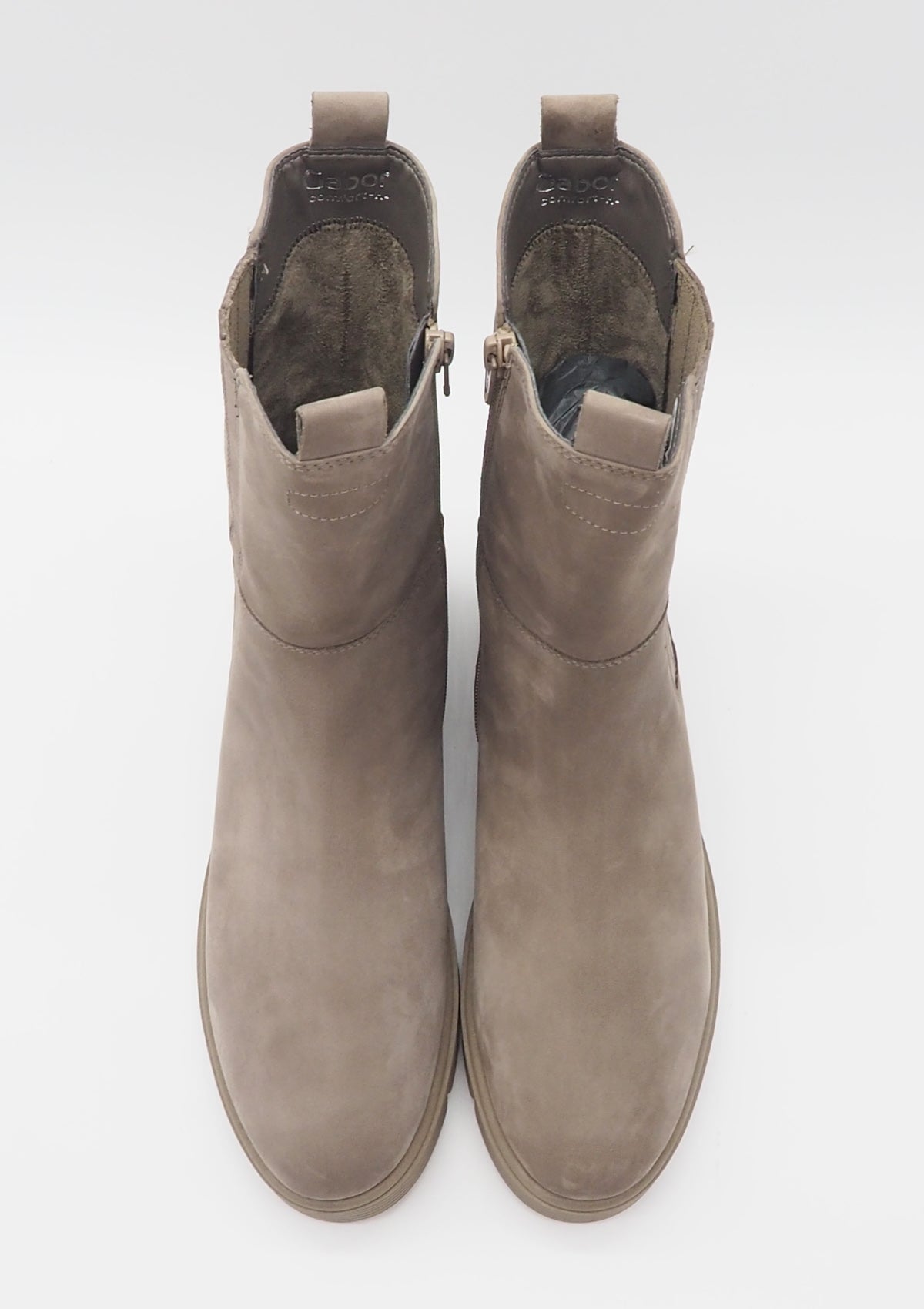 Damen Chelsea-Boot aus Nubukleder in Fango - Absatz 4cm Damen Boots & Booties Gabor