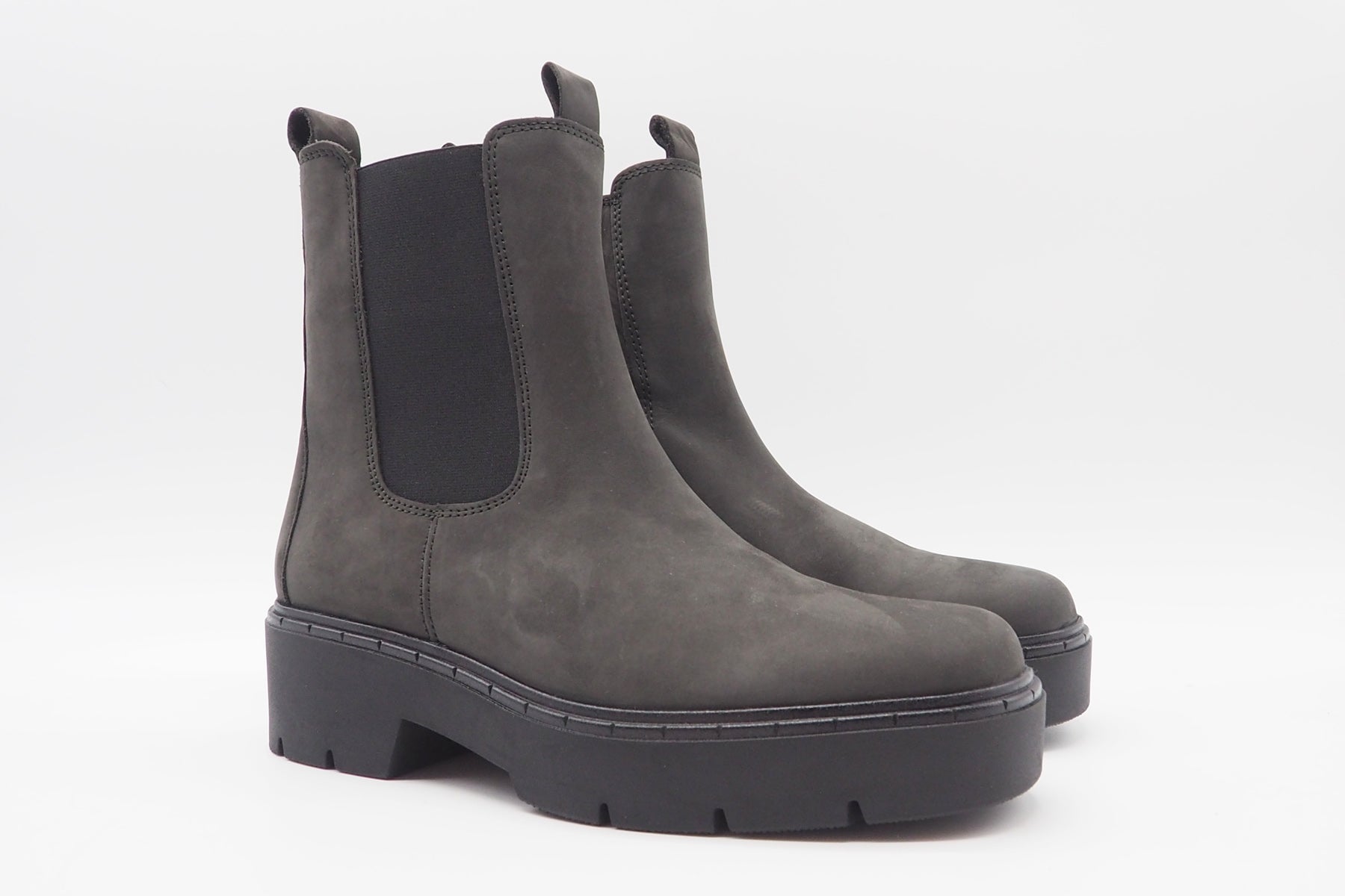 Damen Chelsea-Boot aus Nubukleder in Schwarz - Absatz 3,5cm Damen Boots & Booties Gabor