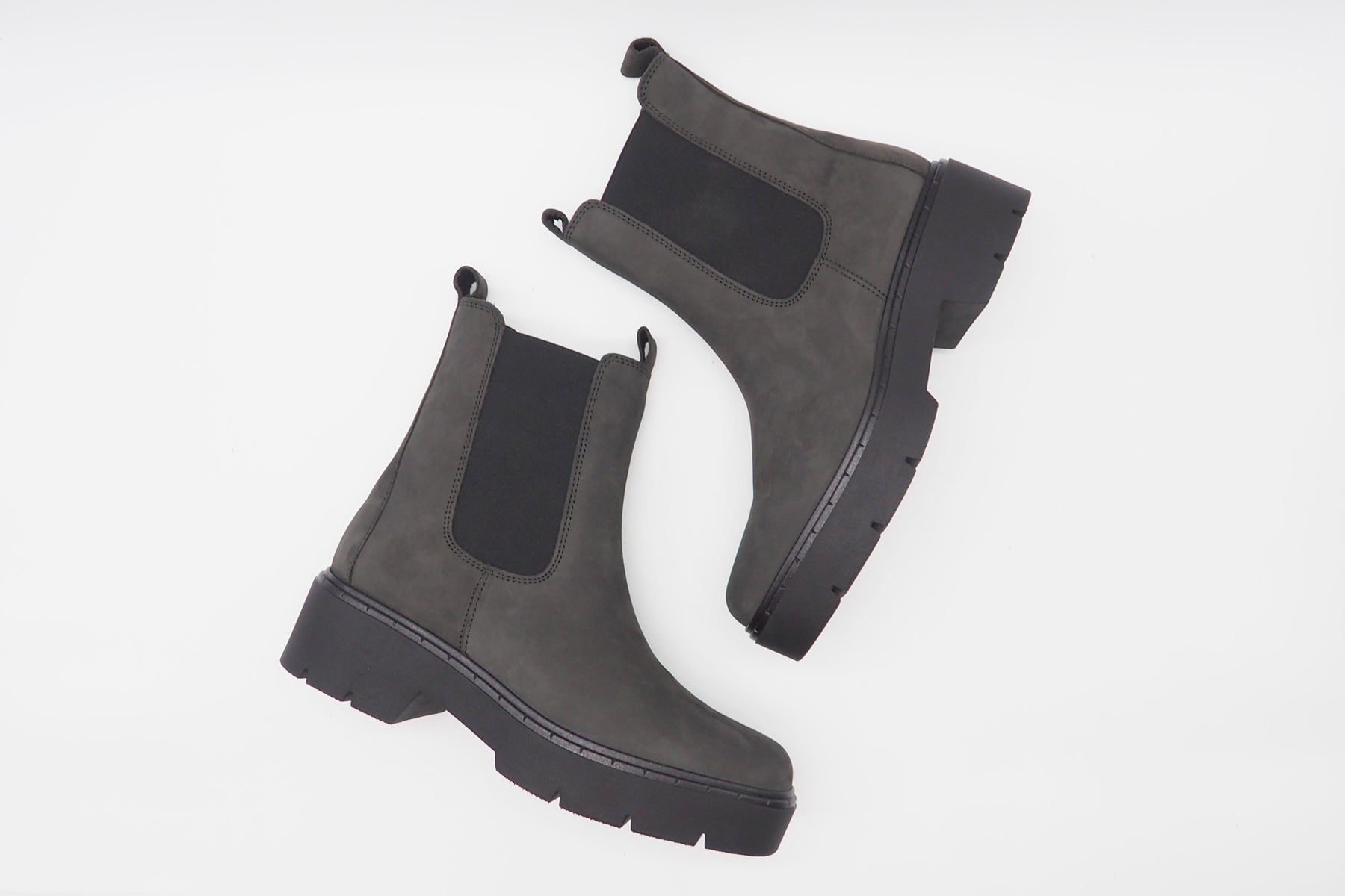 Damen Chelsea-Boot aus Nubukleder in Schwarz - Absatz 3,5cm Damen Boots & Booties Gabor