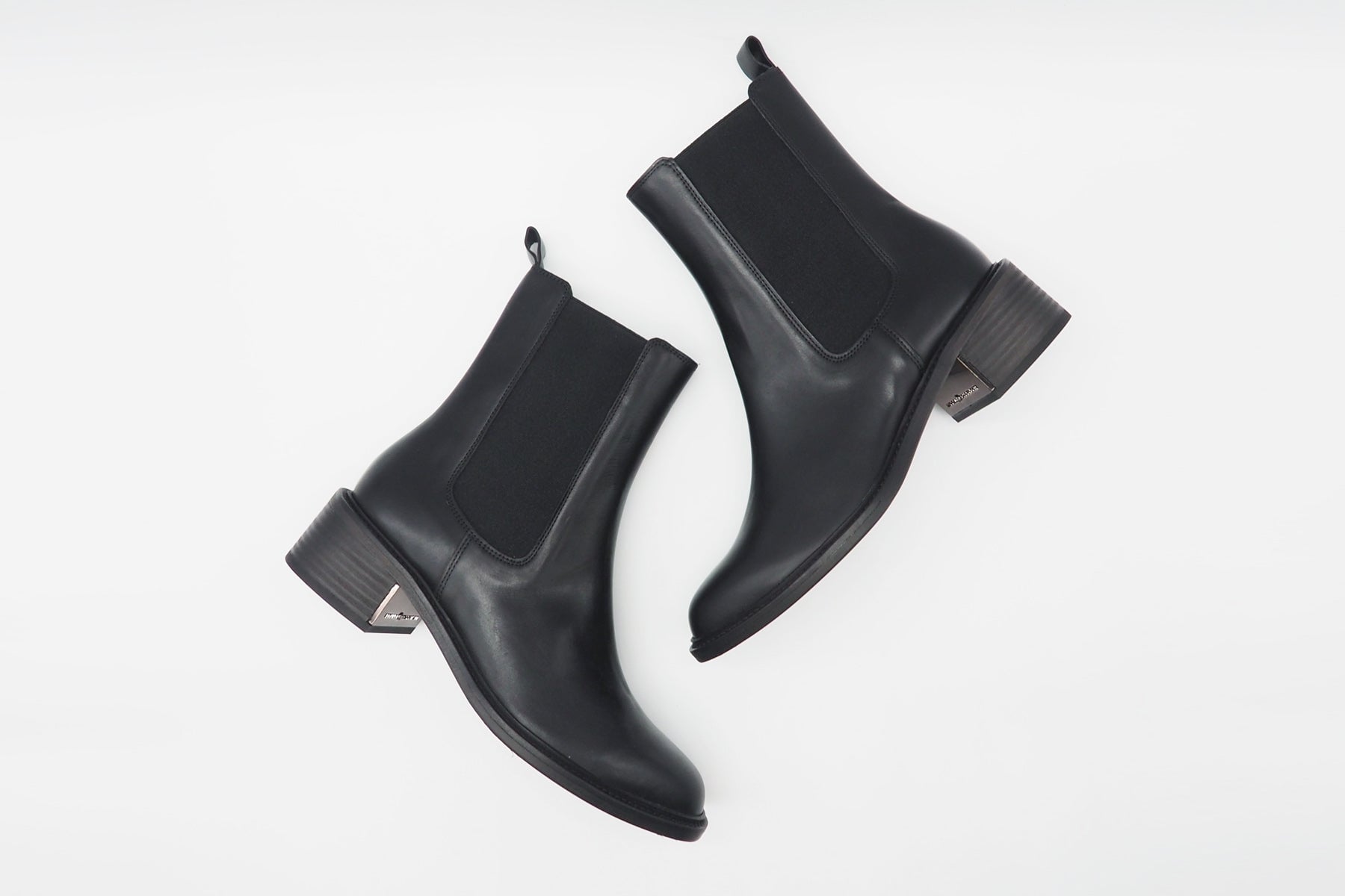 Damen Chelsea-Stiefelette aus Glattleder in Schwarz - Absatz 4,5cm Damen Stiefeletten Kennel & Schmenger