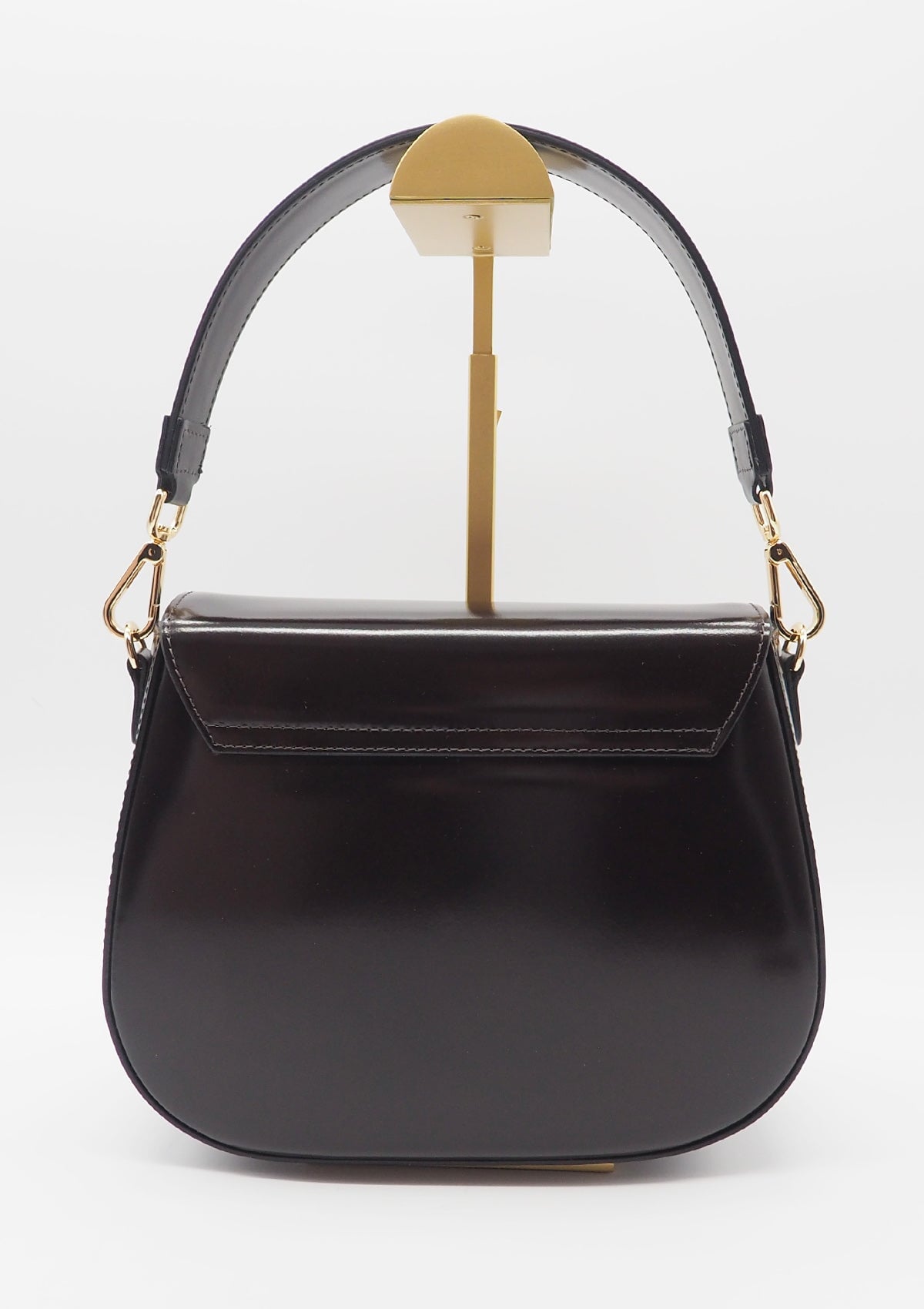 Damen Crossbody- & Schultertasche aus Glattleder in Dunkelbraun Taschen Crossnbody & Schultertaschen Nina Hill