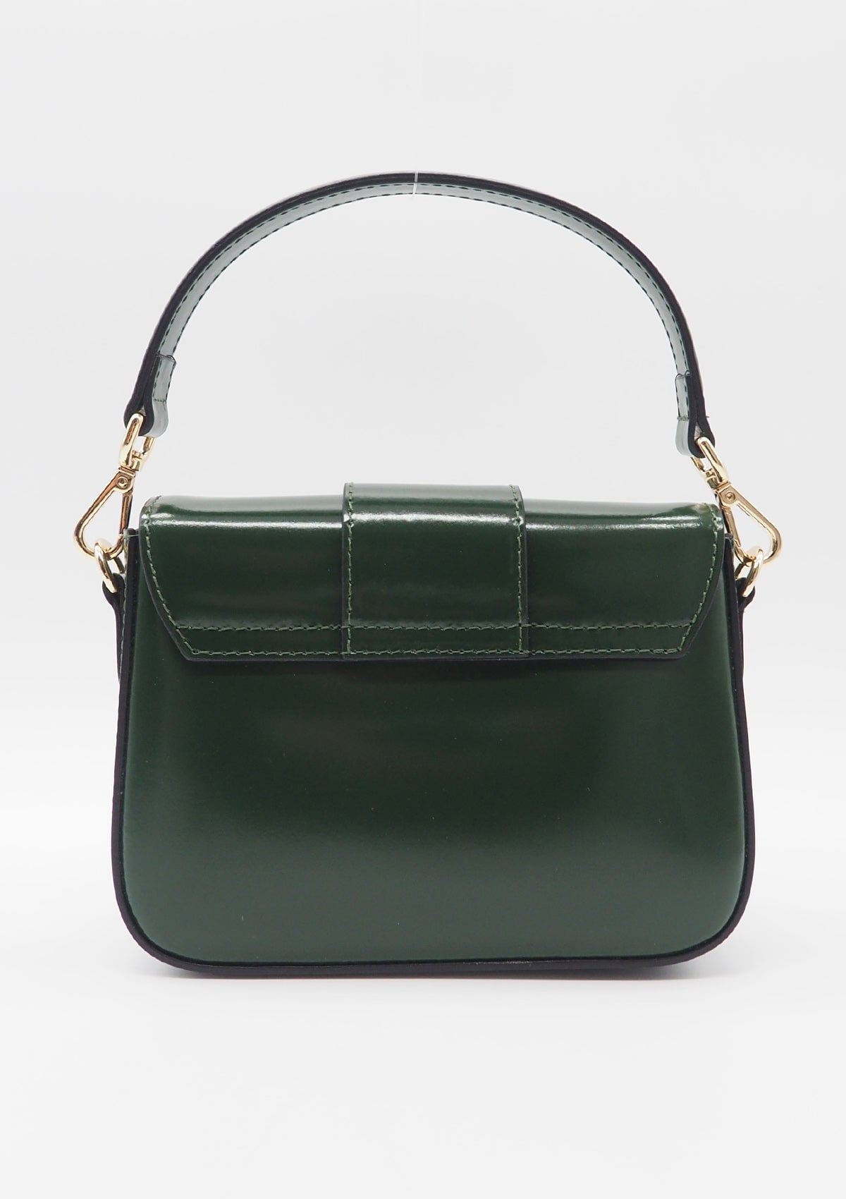 Damen Crossbody- & Schultertasche aus Glattleder in Dunkelgrün Taschen Crossnbody & Schultertaschen Nina Hill