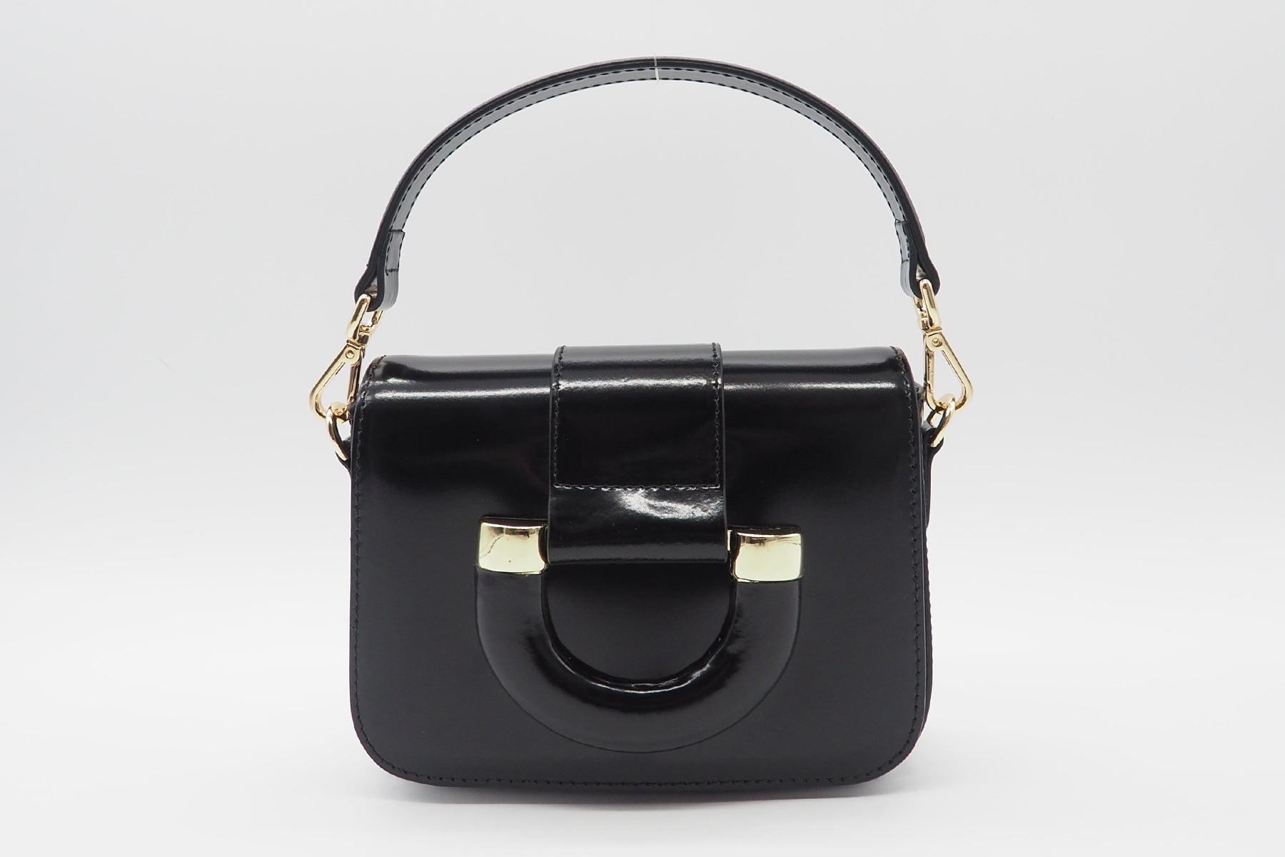 Damen Crossbody- & Schultertasche aus Glattleder in Schwarz Taschen Crossnbody & Schultertaschen Nina Hill