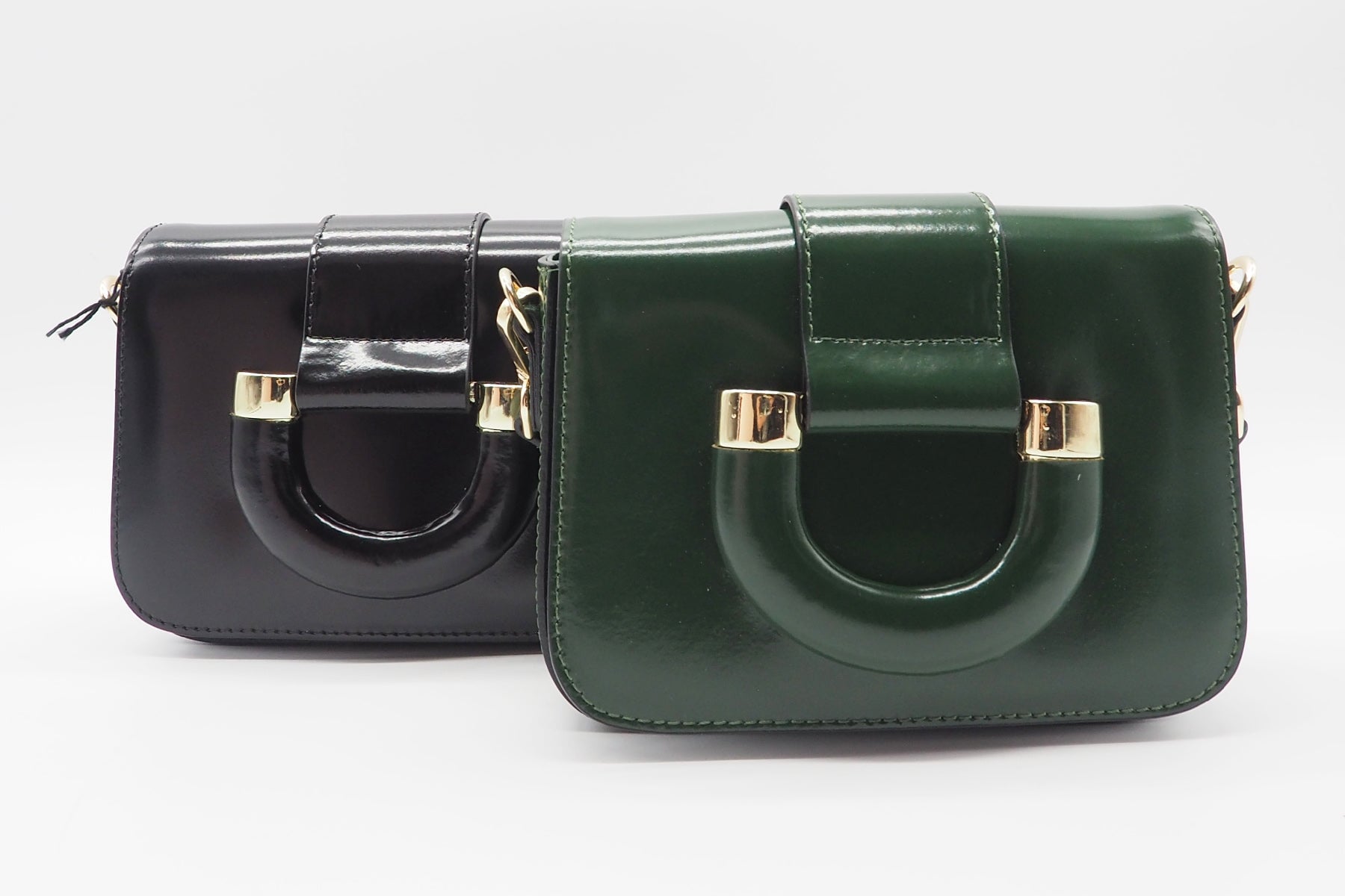 Damen Crossbody- & Schultertasche aus Glattleder in Schwarz Taschen Crossnbody & Schultertaschen Nina Hill