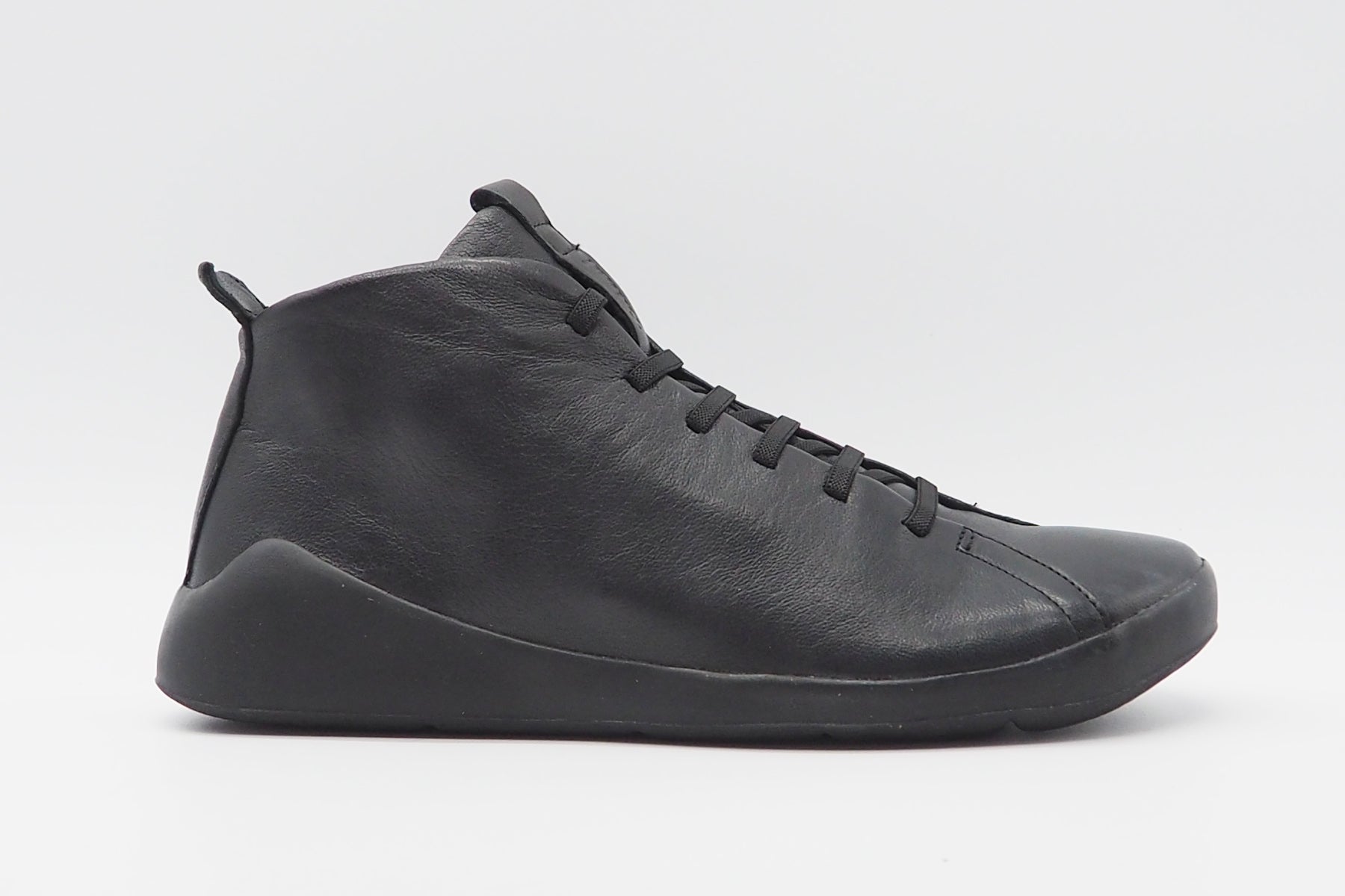 Damen Hightop-Sneaker aus Glattleder in Schwarz Damen Sneaker Think