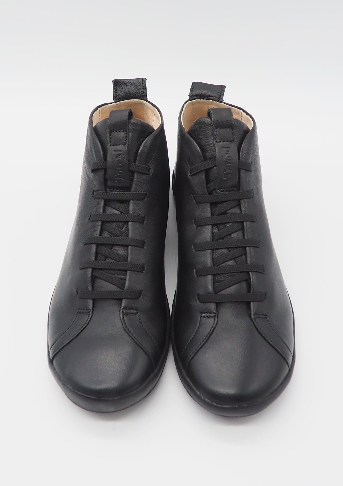 Damen Hightop-Sneaker aus Glattleder in Schwarz Damen Sneaker Think