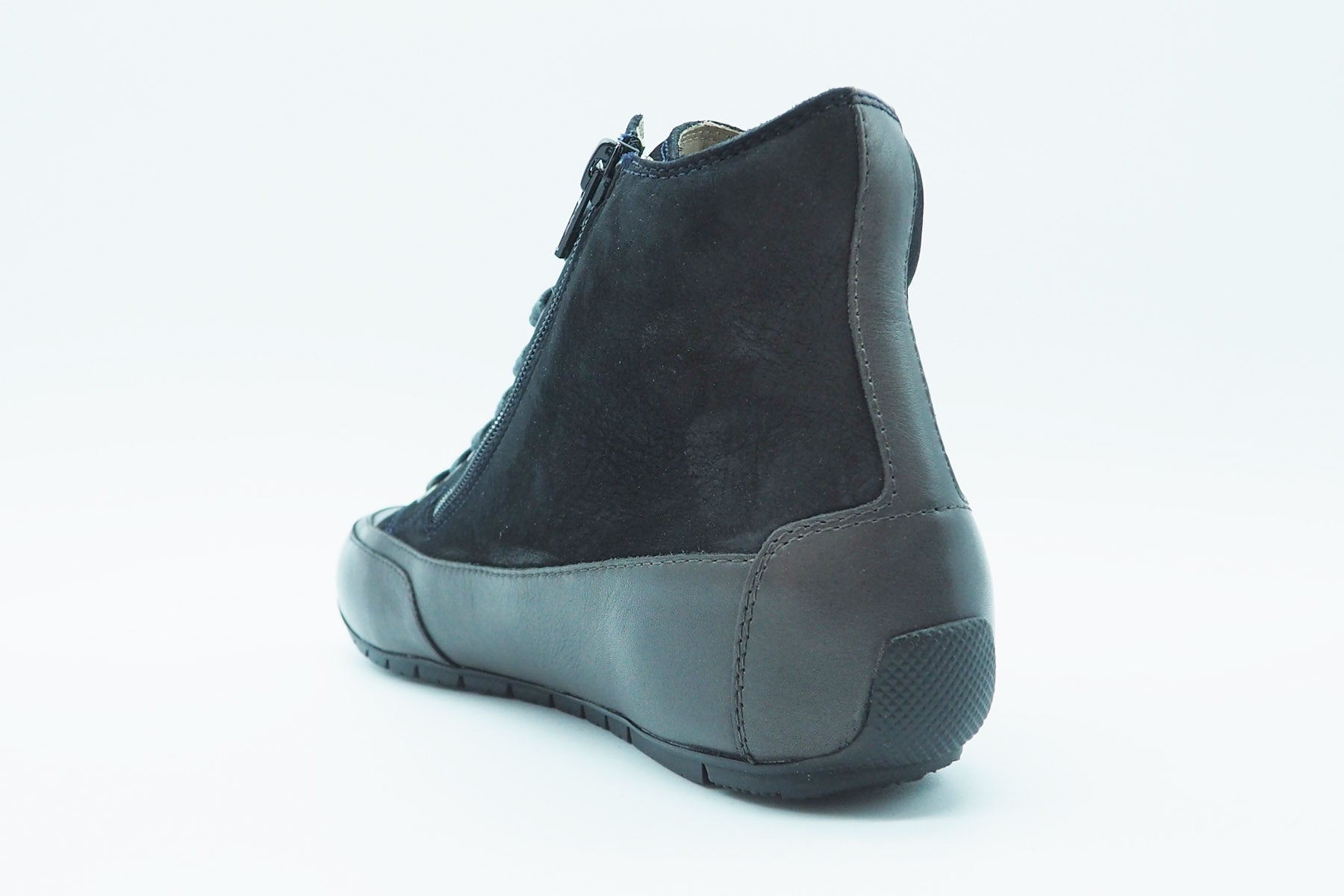 Damen Hightop-Sneaker aus Nubukleder in Dunkelblau Damen Sneaker Candice Cooper