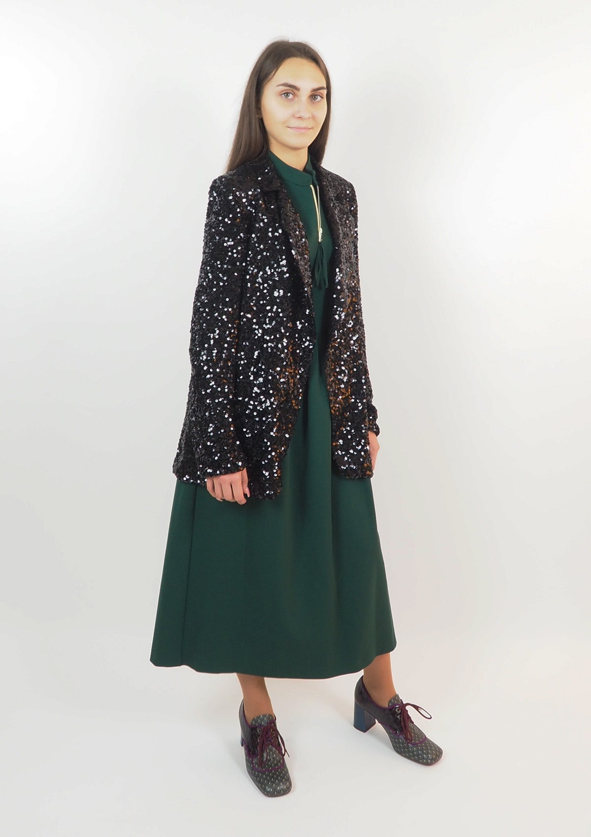 Damen Kleid aus Viskose in Grün - Abito Damen Kleid SHIRTAPORTER