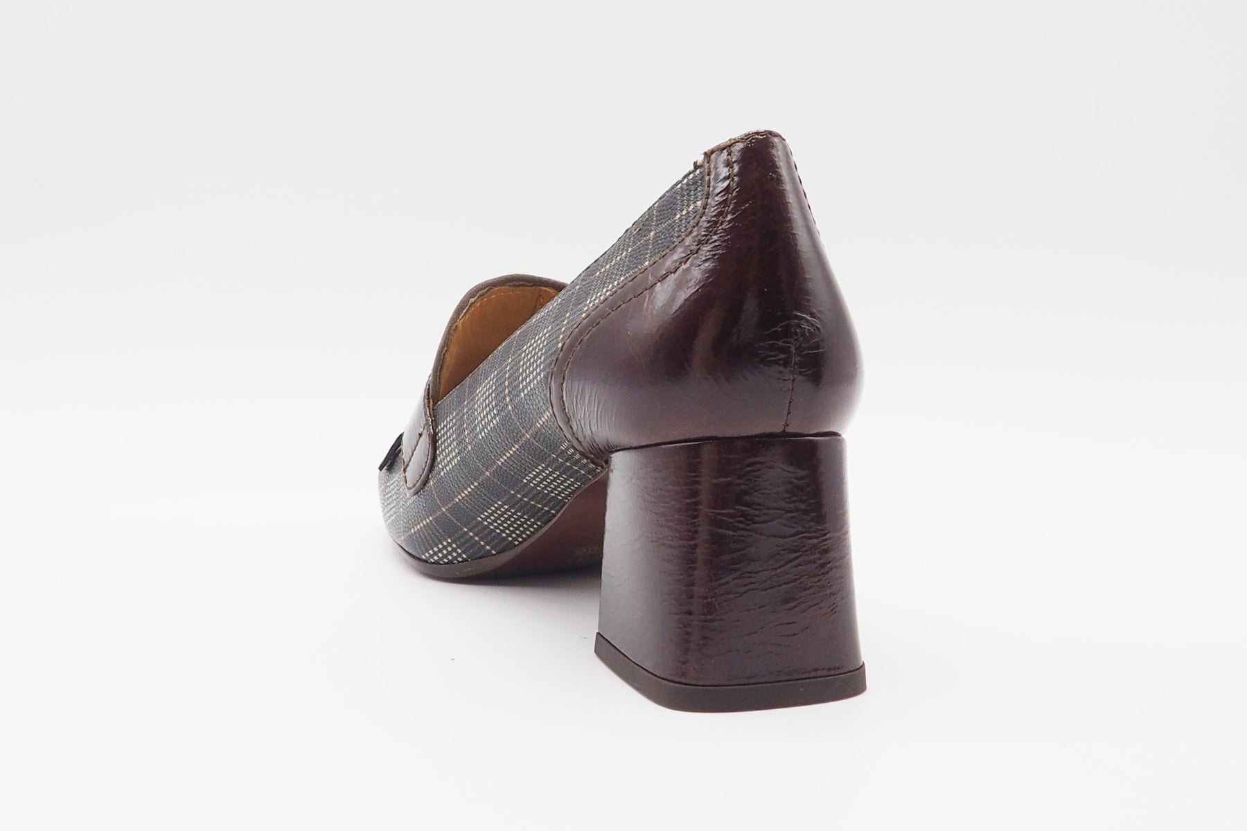 Damen Loafer aus bedrucktem Leder in Brauntönen - Absatz 5cm - Voyala Damen Loafers & Schnürer Chie Mihara