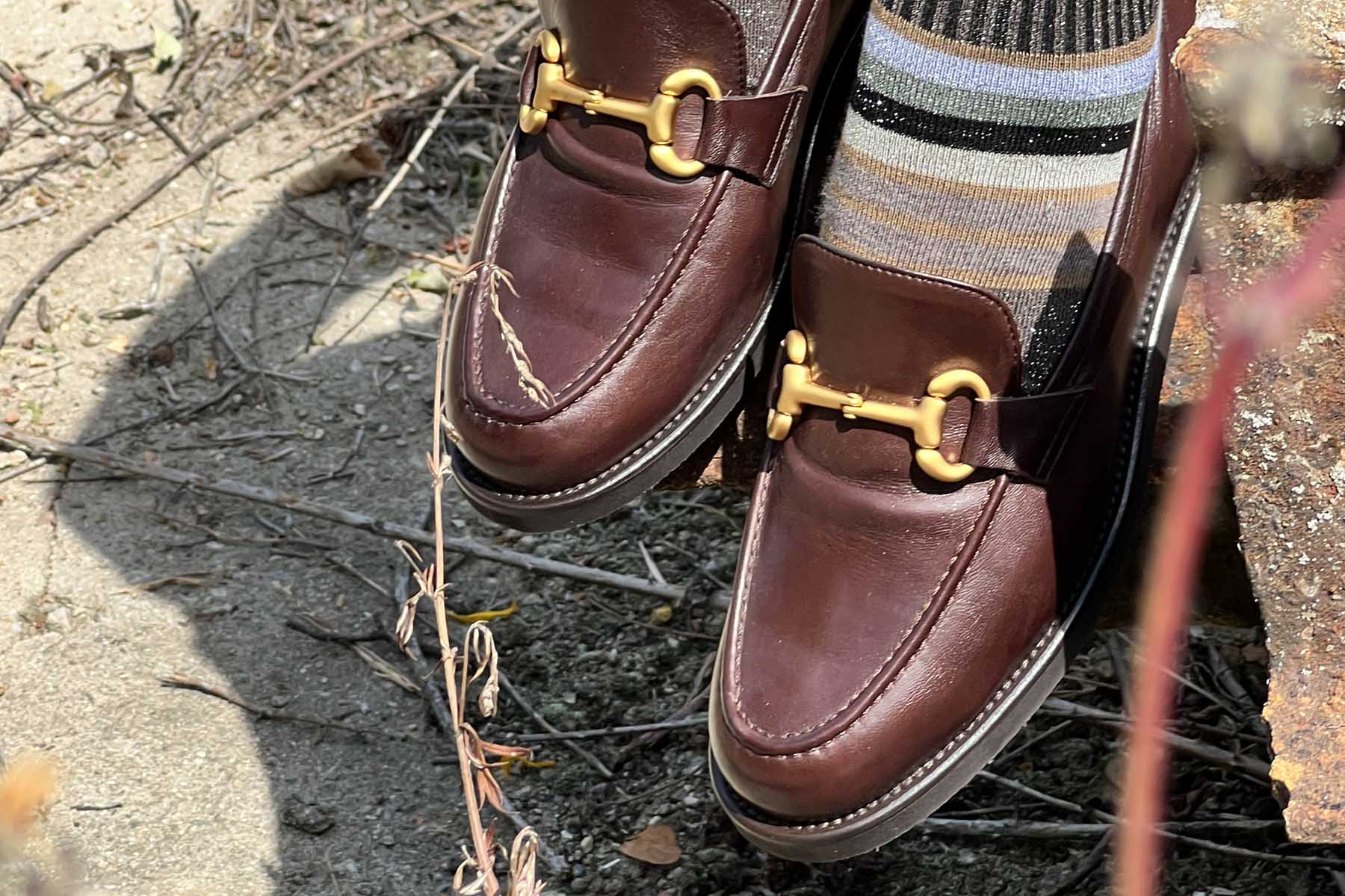 Damen Loafer aus Glattleder in Schokobraun Damen Loafers & Schnürer Mara Bini