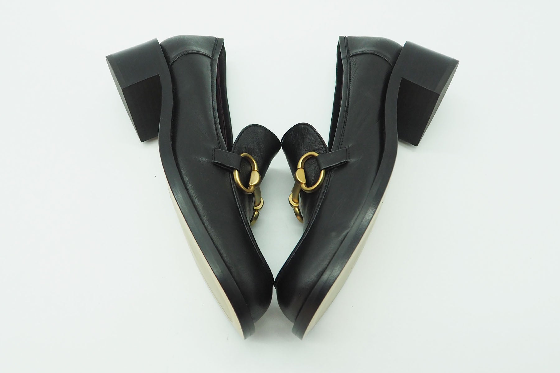 Damen Loafer aus Glattleder in Schwarz - Absatz 4cm Damen Loafers & Schnürer Pomme D'or