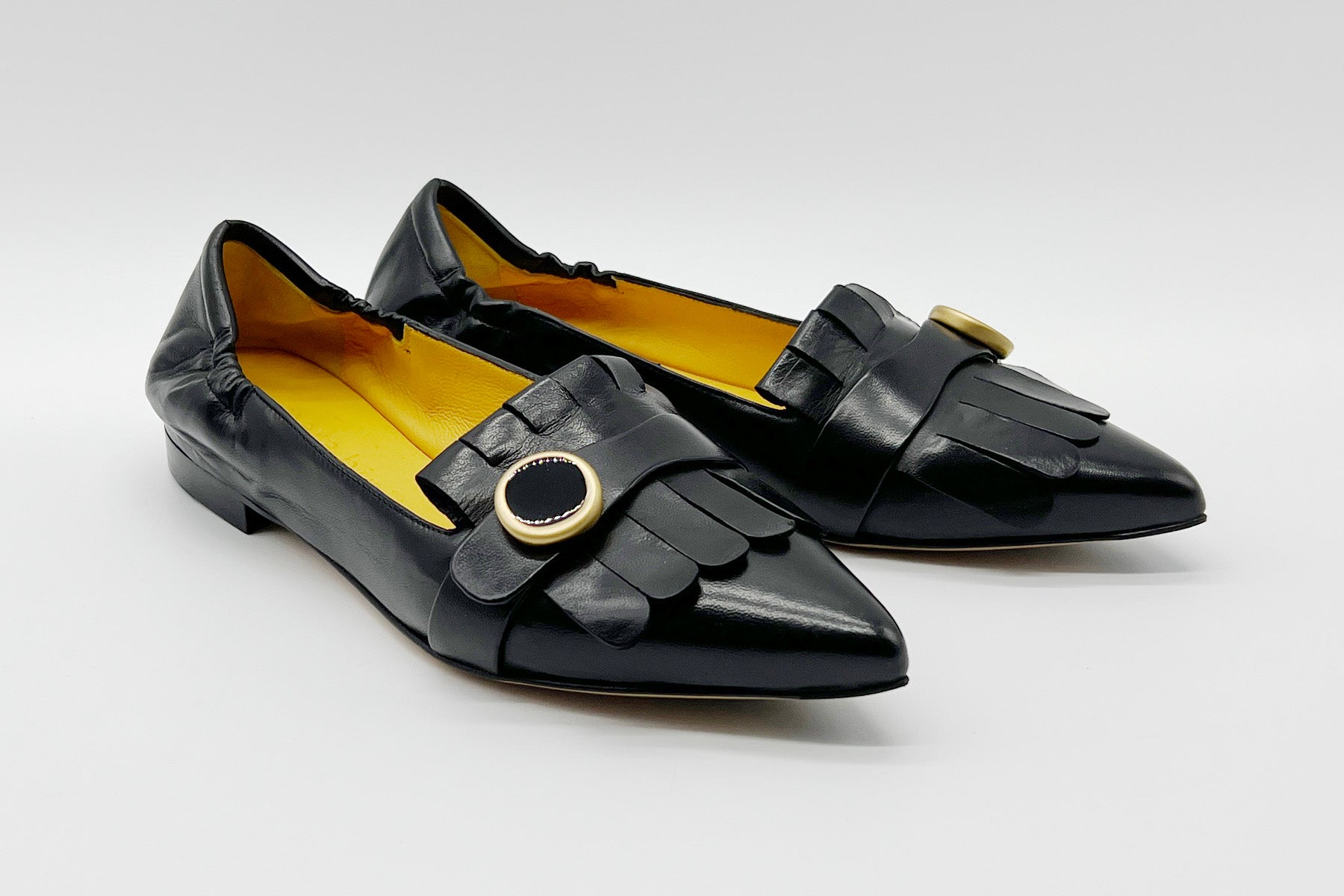 Damen Loafer aus Glattleder in Schwarz Damen Loafers & Schnürer Mara Bini